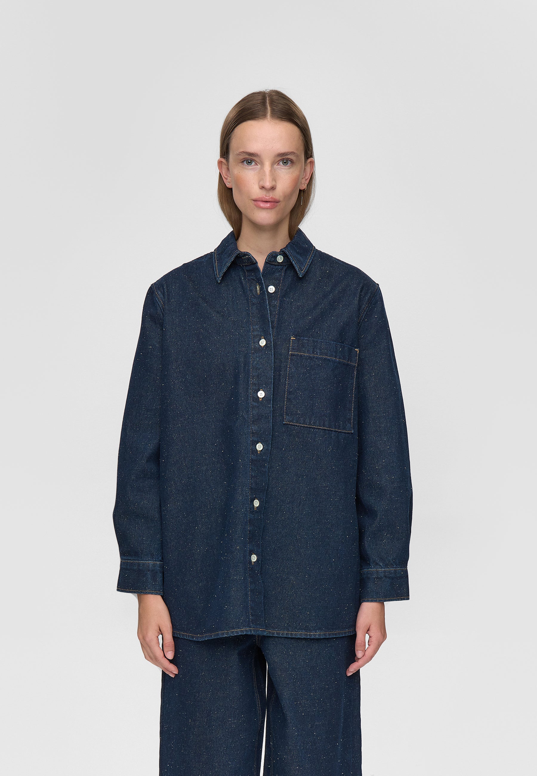 minimum female Layne shirt 4574 Long Sleeved Shirt 3922 Sky Captain