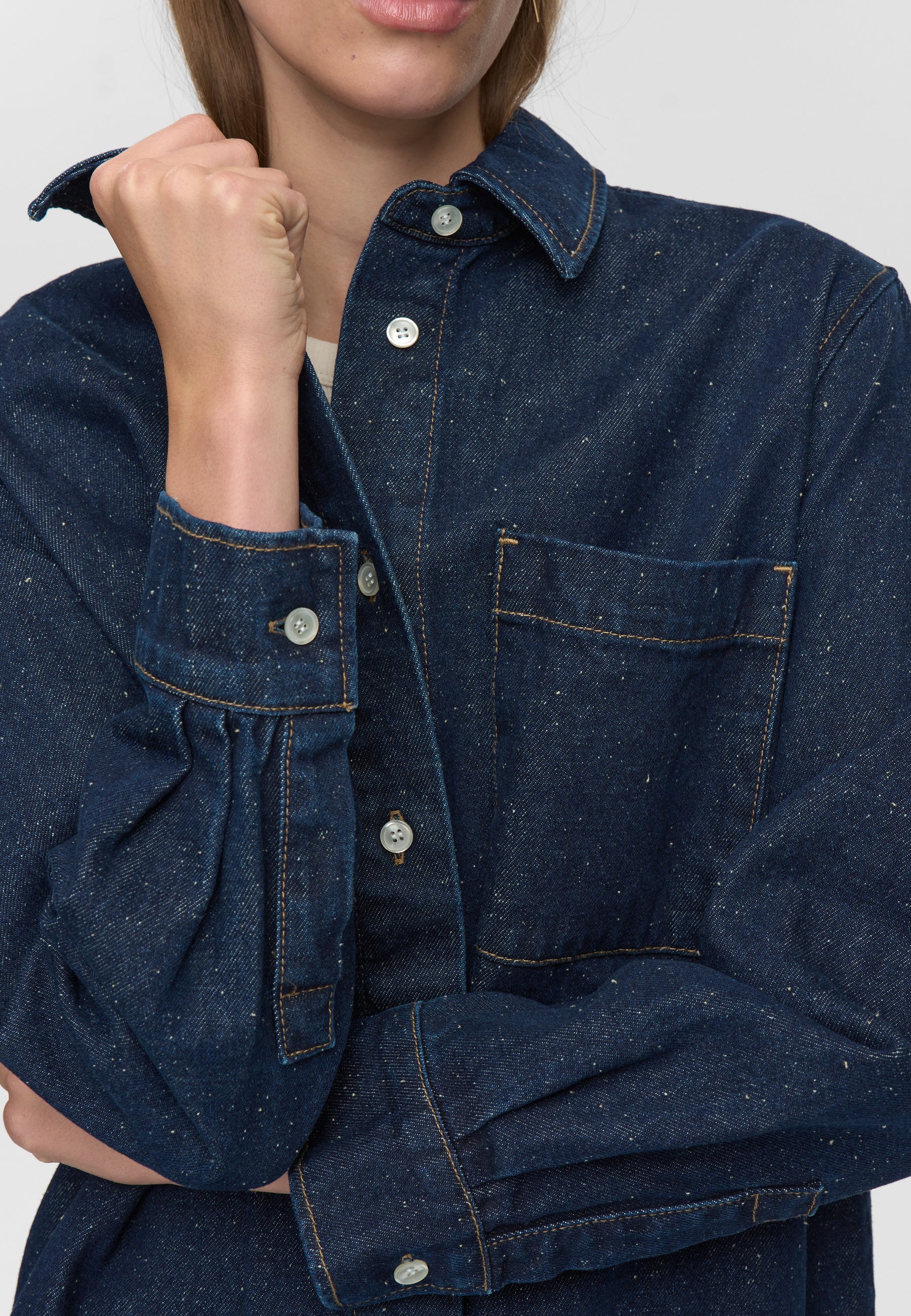 minimum female Layne shirt 4574 Long Sleeved Shirt 3922 Sky Captain