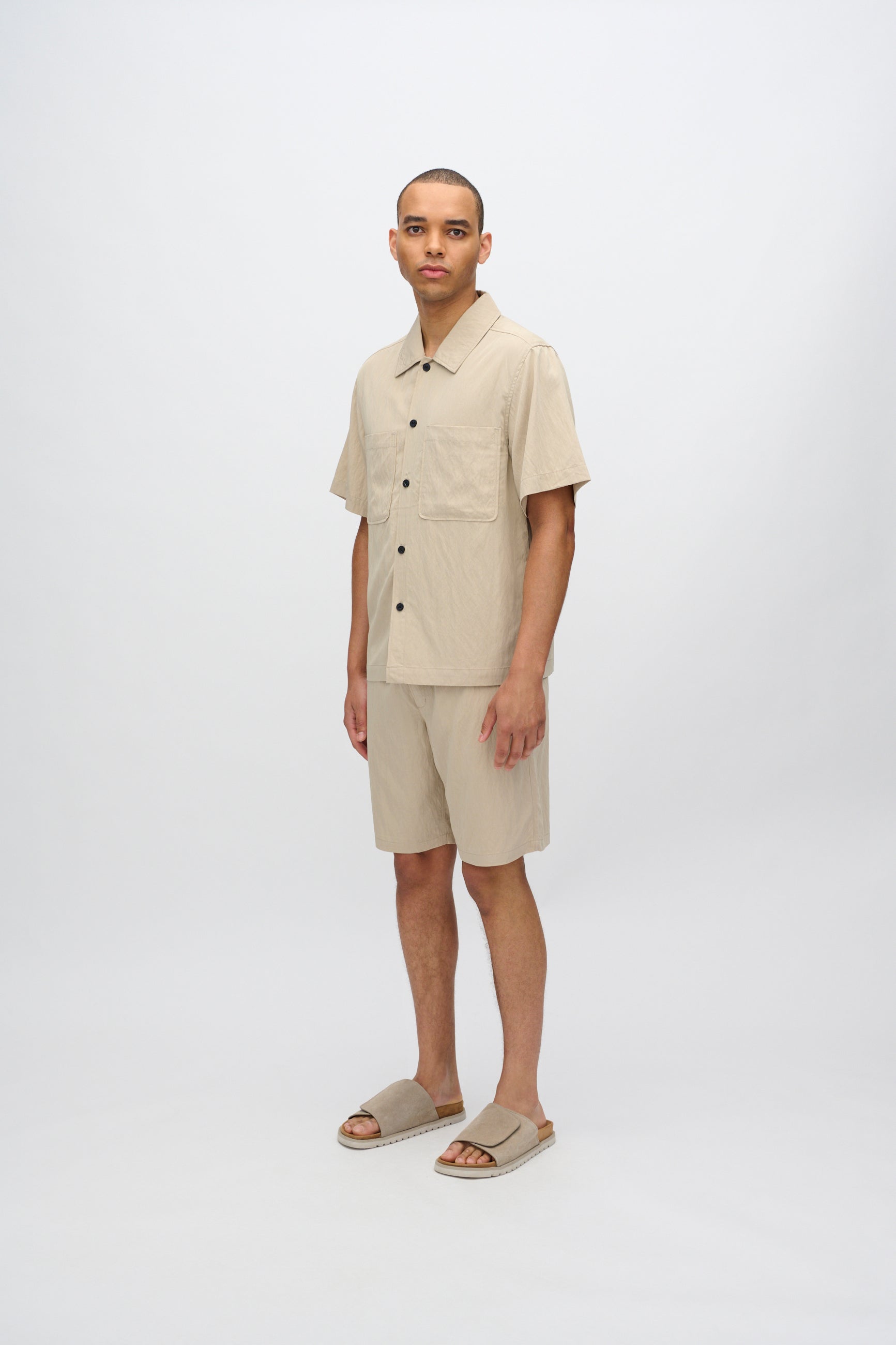 minimum male Lennon short sleeved shirt 4222 Short Sleeved Shirt 1307 White Pepper