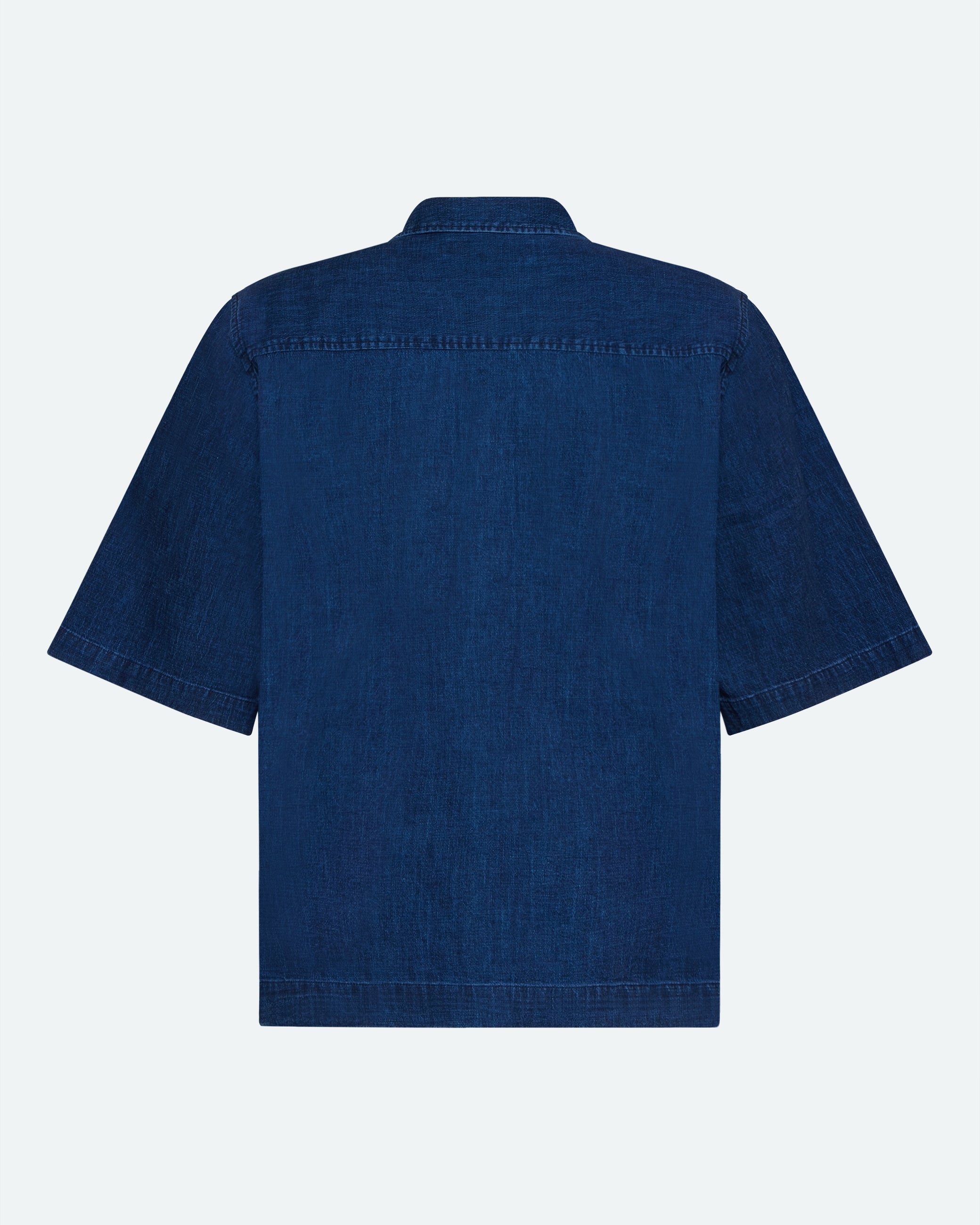 minimum male Lennon short sleeved shirt in linen blend 4239 Short Sleeved Shirt 3922 Sky Captain