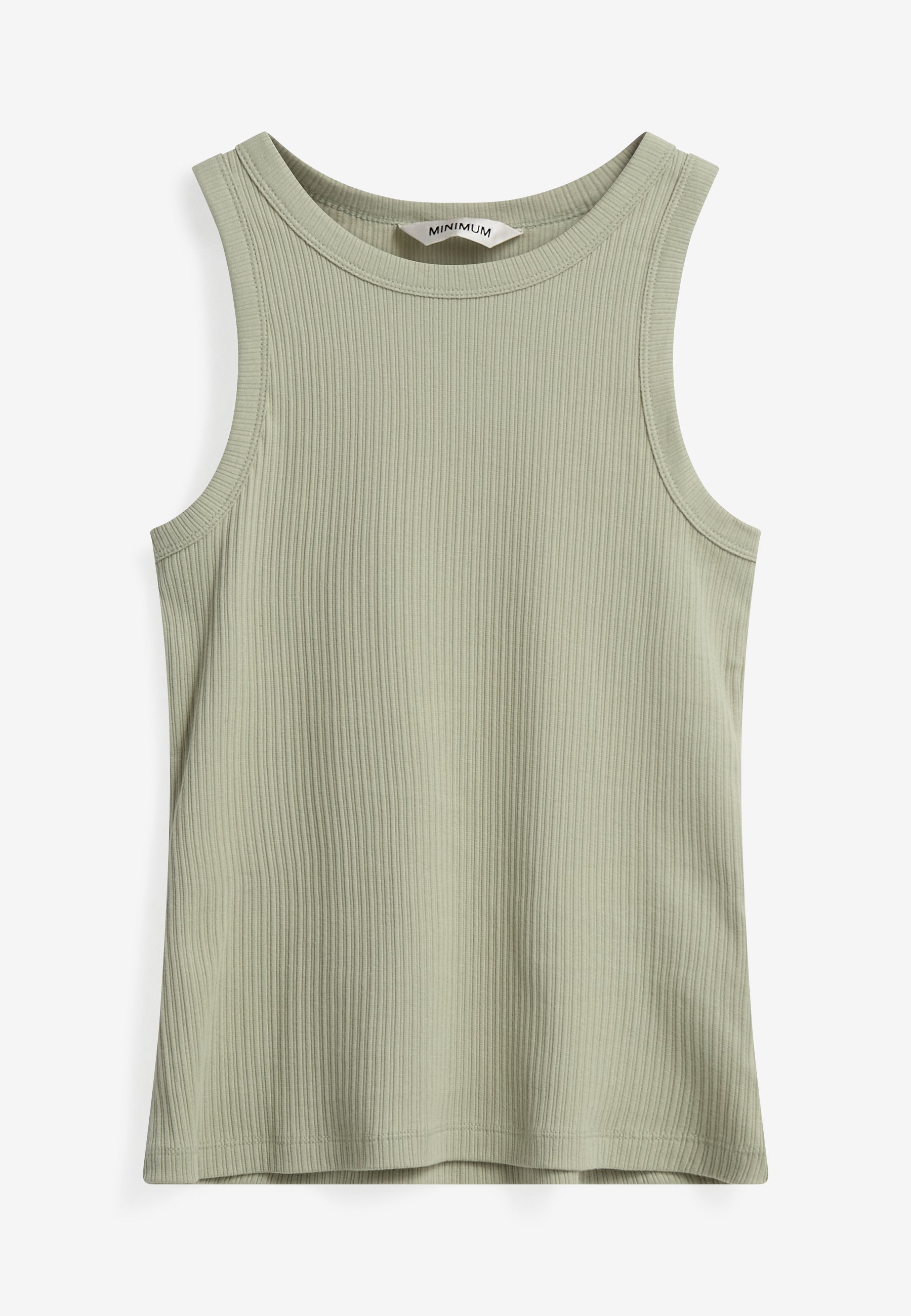 minimum female Lila tank top 4226 GOTS Gilet 0110 Desert Sage