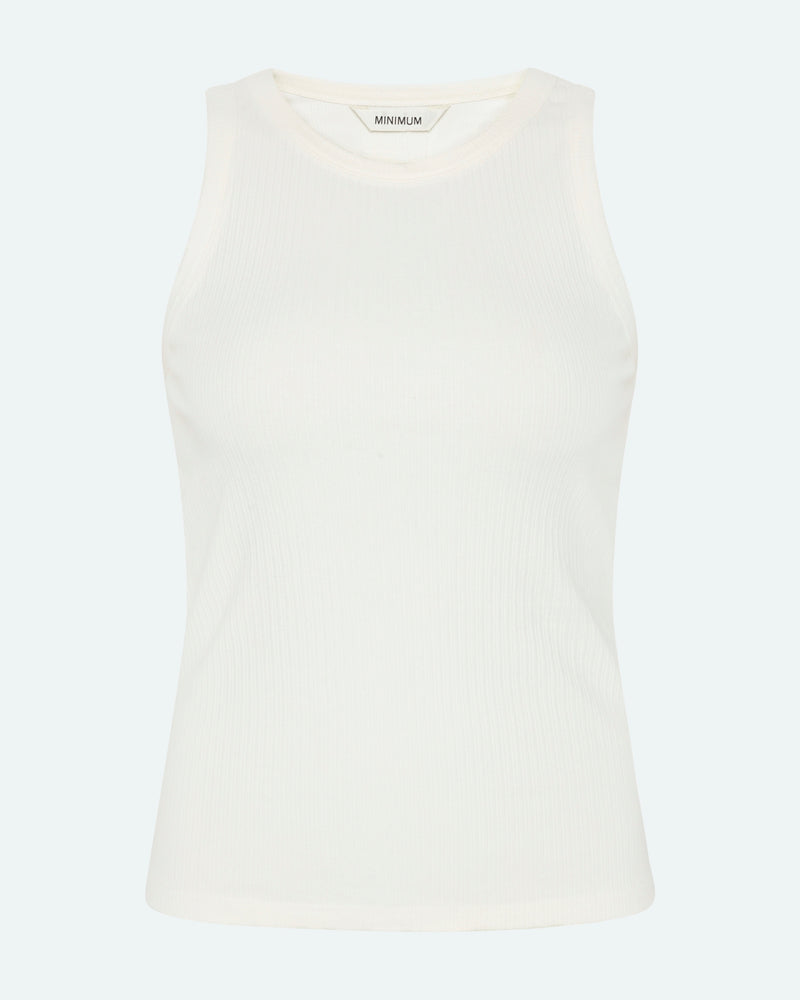 minimum female Lila tank top 4226 GOTS Gilet 0608 Coco Milk