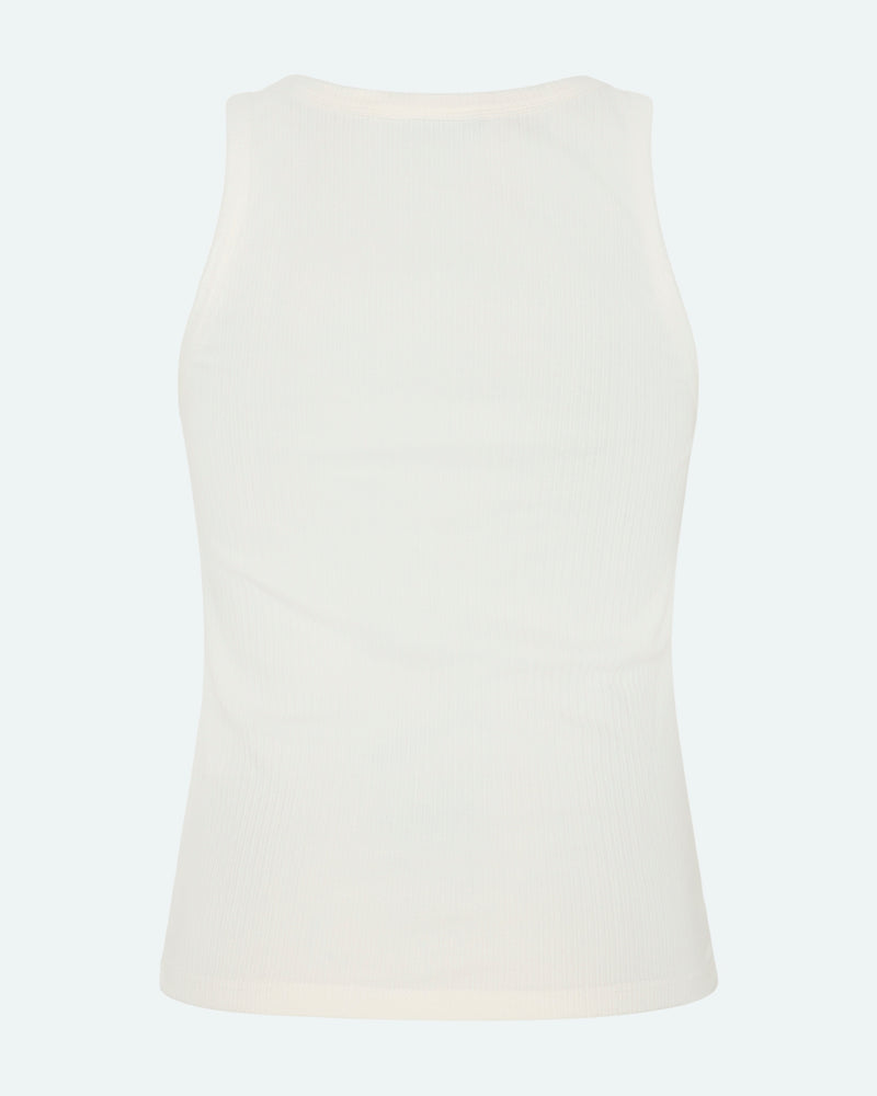 minimum female Lila tank top 4226 GOTS Gilet 0608 Coco Milk