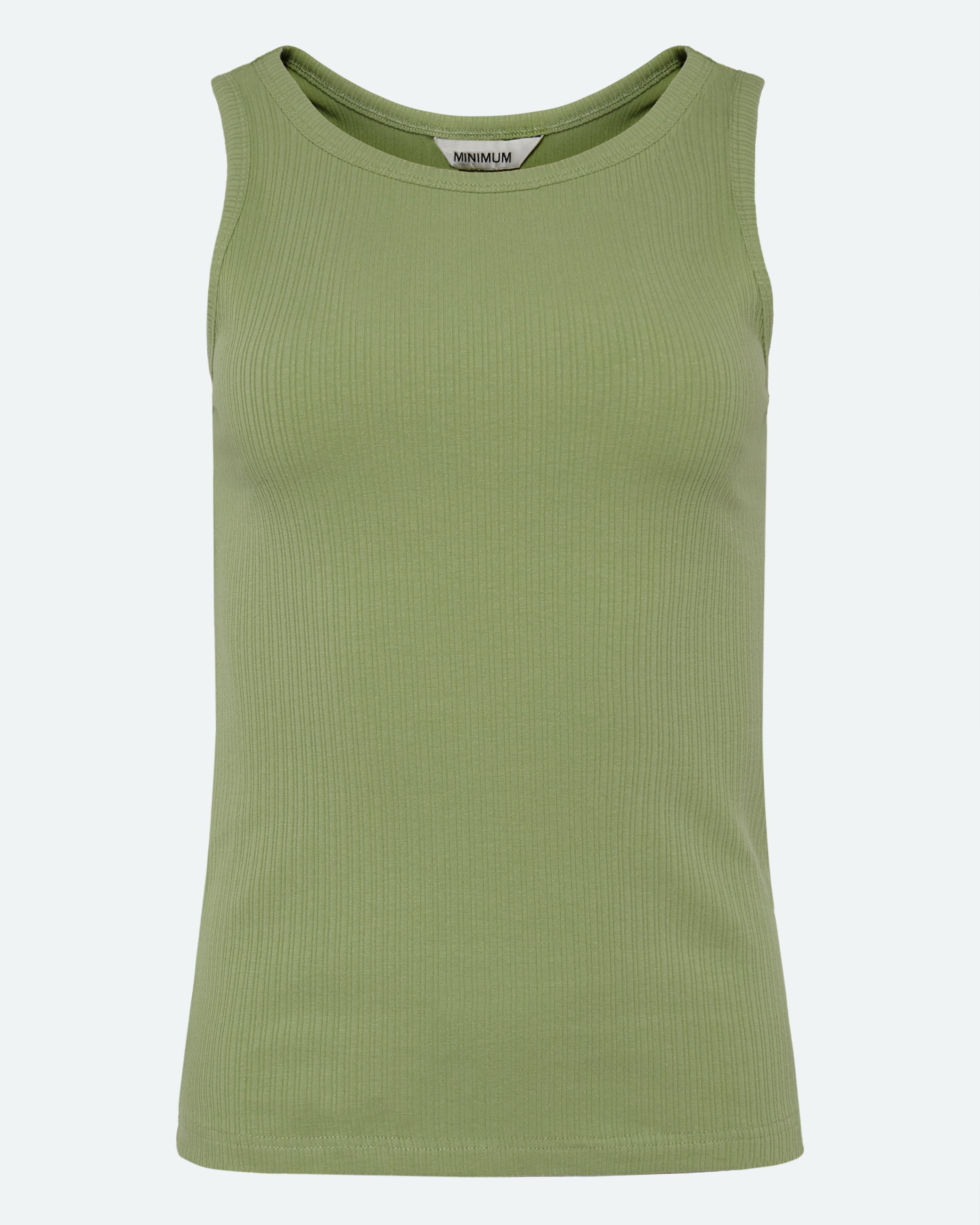 minimum female Lila tank top 4226 GOTS Gilet 6317 Quiet Green