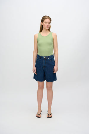 minimum female Lila tank top 4226 GOTS Gilet 6317 Quiet Green