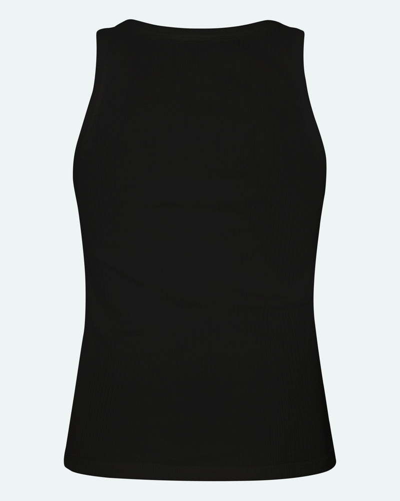 minimum female Lila tank top 4226 GOTS Gilet 999 Black