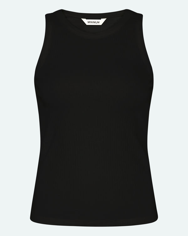 minimum female Lila tank top 4226 GOTS Gilet 999 Black