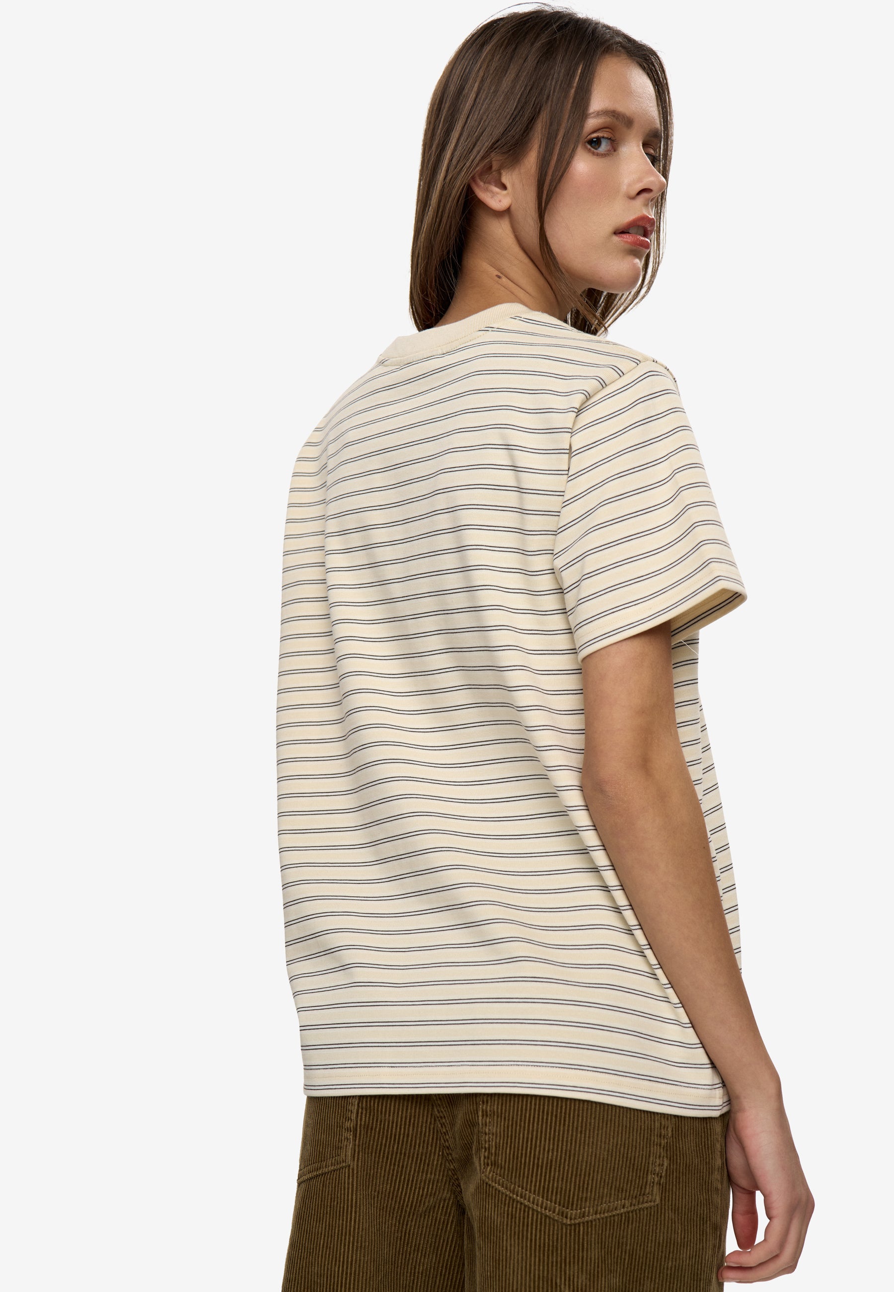minimum female Lilou ss t-shirt 4791 Short Sleeved T-shirt 0711 Putty