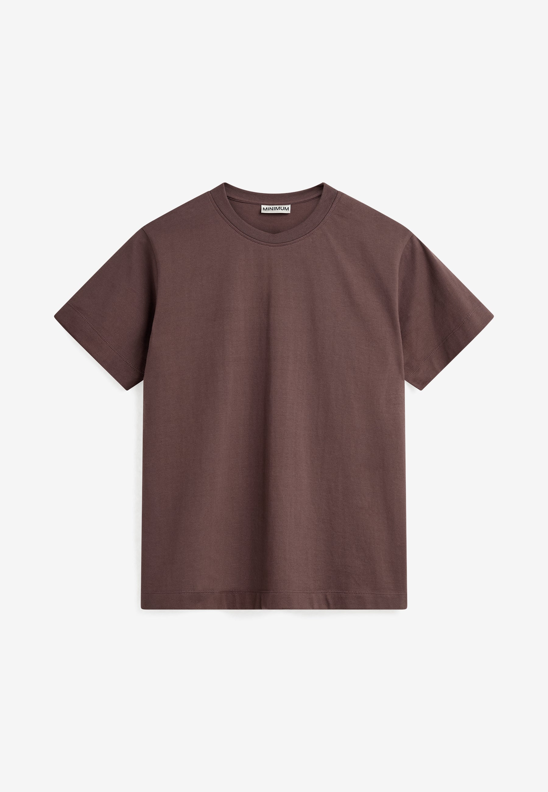 minimum female Lilou ss t-shirt G029 GOTS Short Sleeved T-shirt 1409 Peppercorn