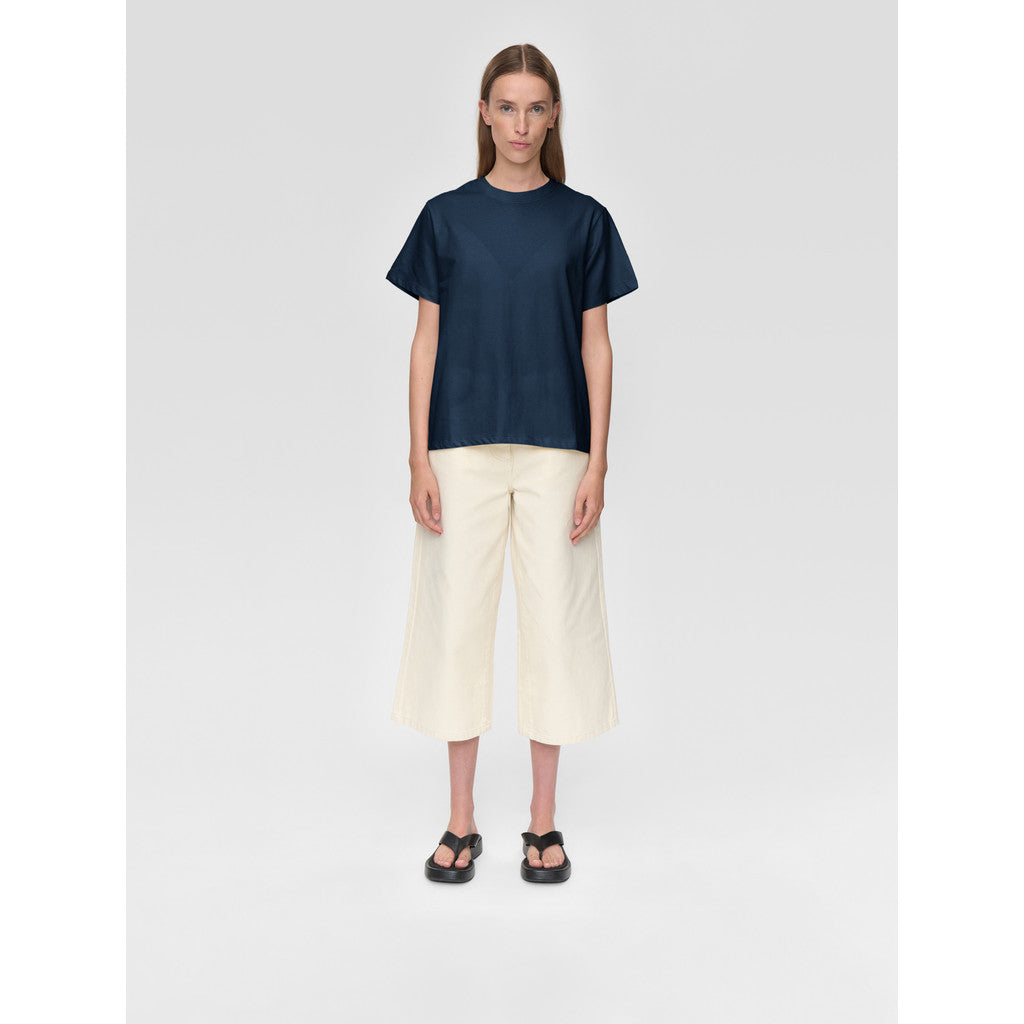 minimum female Lilou ss t-shirt G029 GOTS Short Sleeved T-shirt 4027 Insignia blue