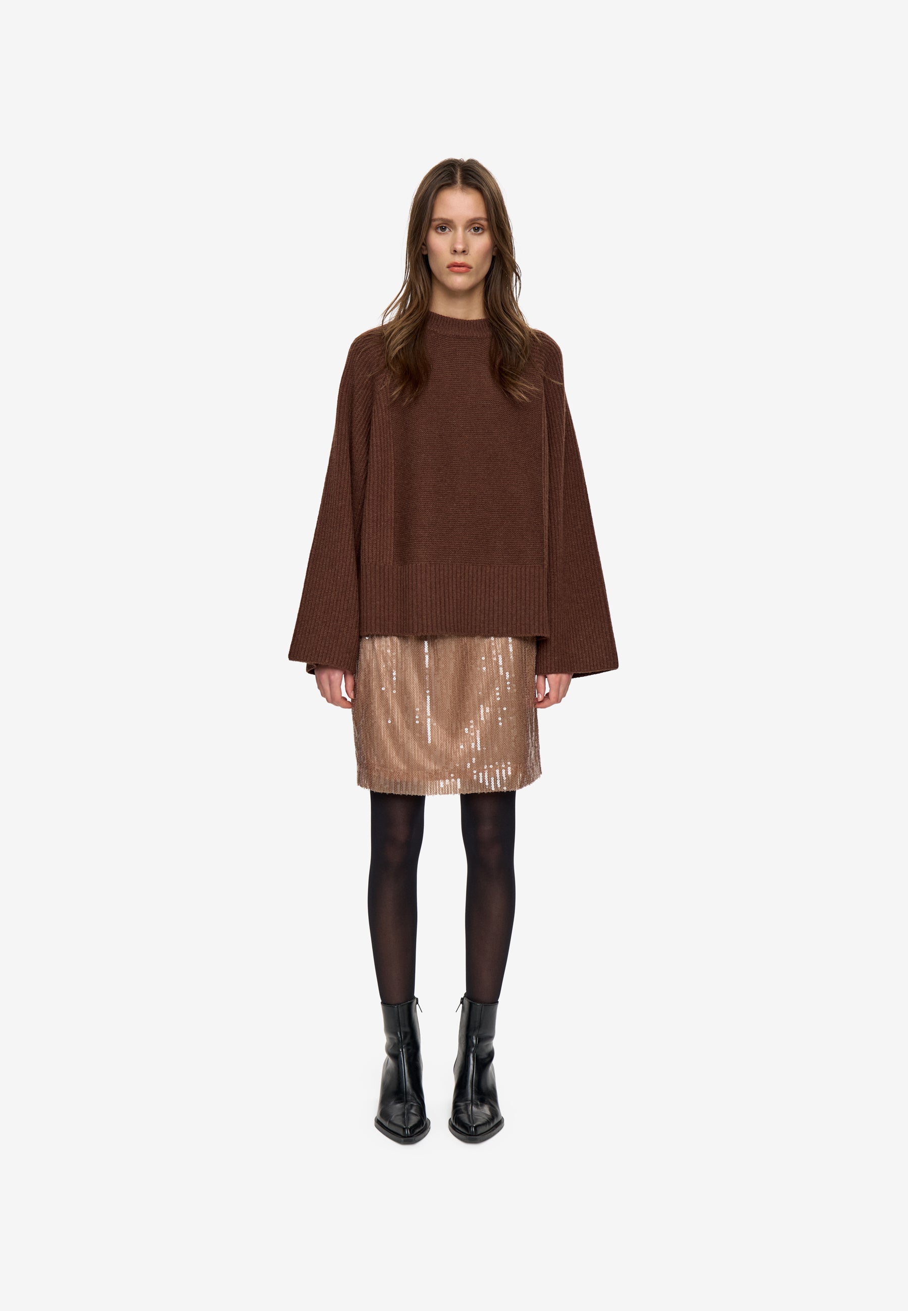 minimum female Loraine jumper 4446 Jumper 1215 Shaved Chocolate