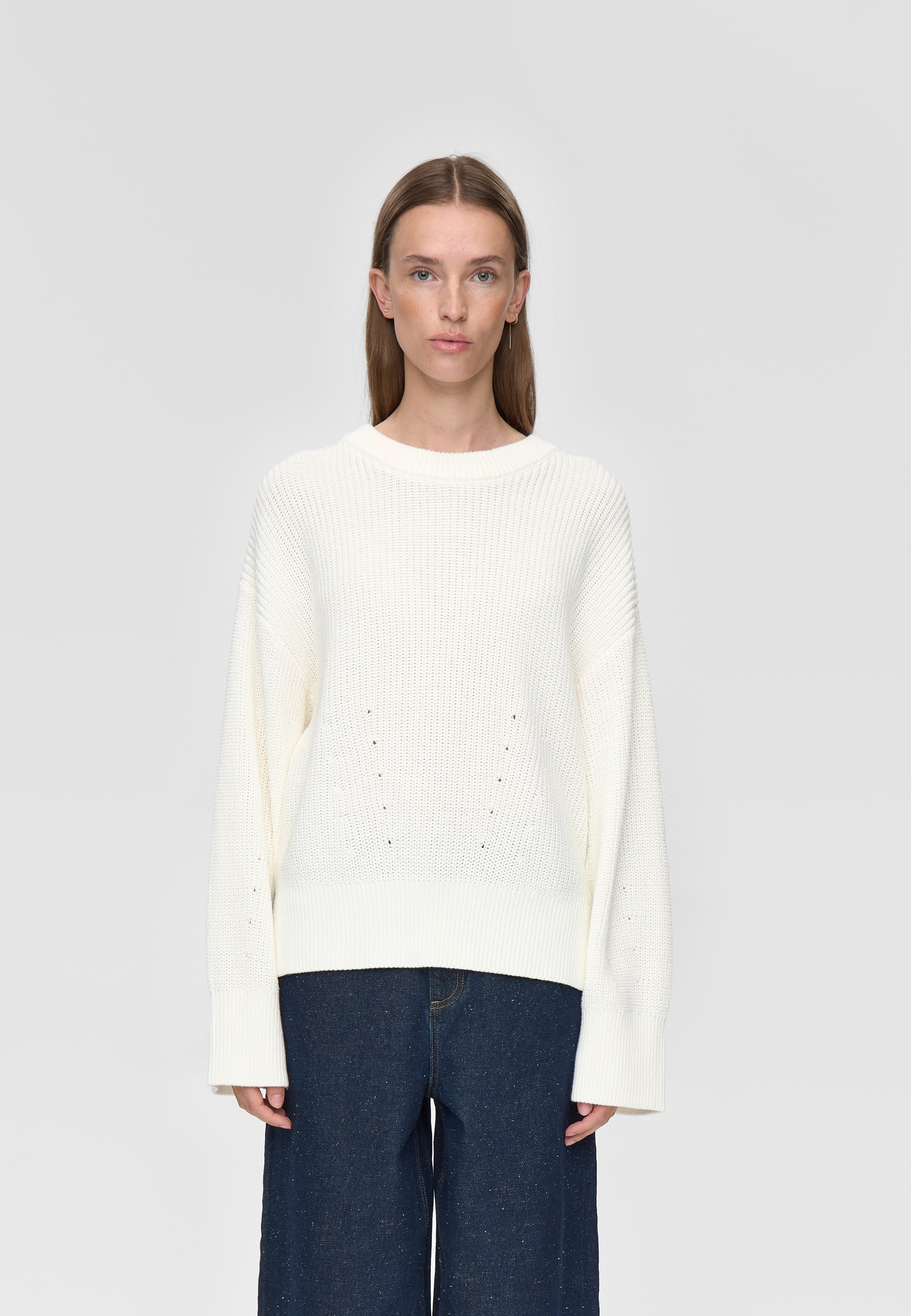 minimum female Lorena jumper G006 GOTS Jumper 0608 Coco Milk