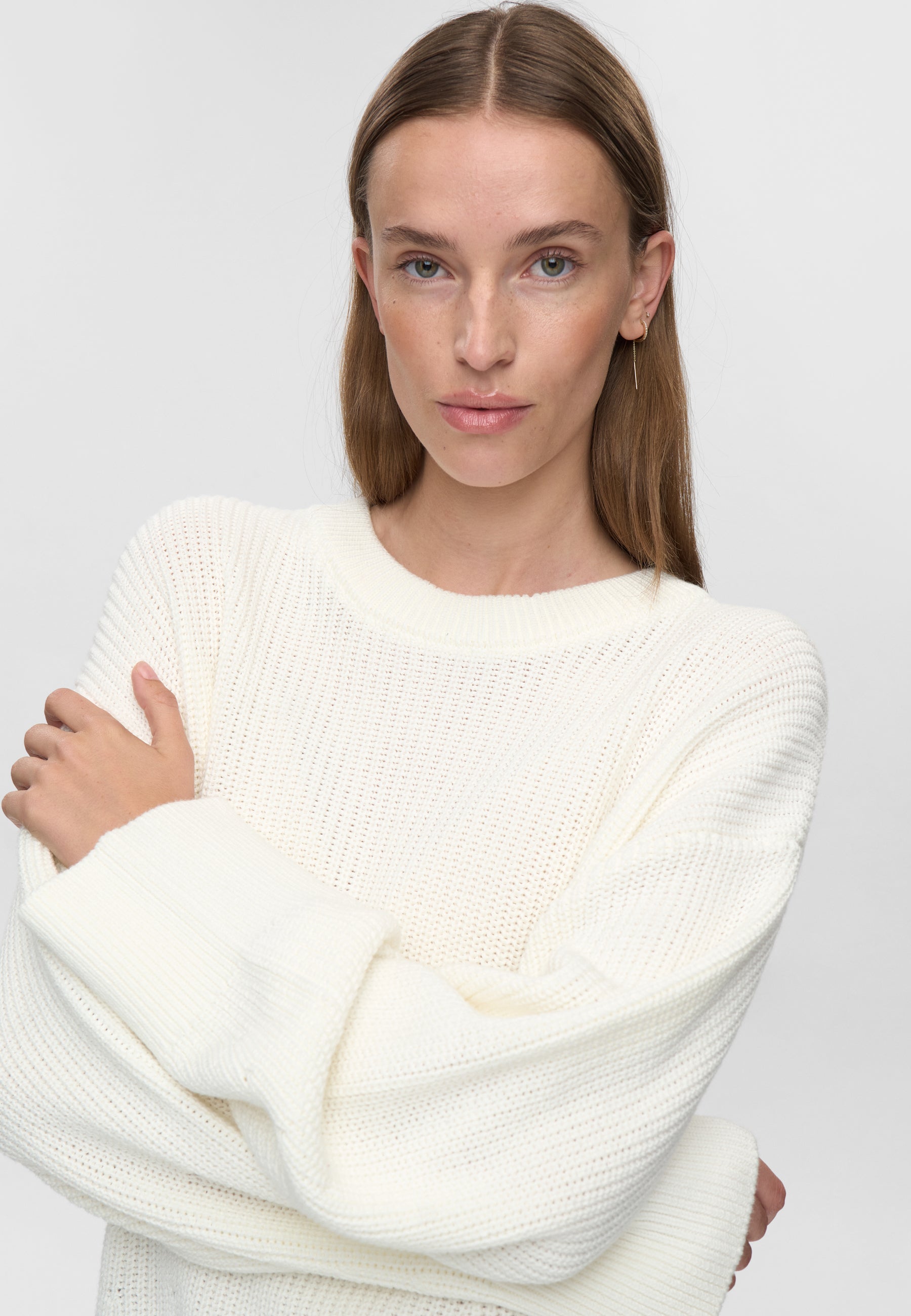 minimum female Lorena jumper G006 GOTS Jumper 0608 Coco Milk