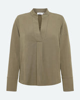 minimum female Lottes 3727 Blouse Long Sleeved Blouse 1026 Martini Olive