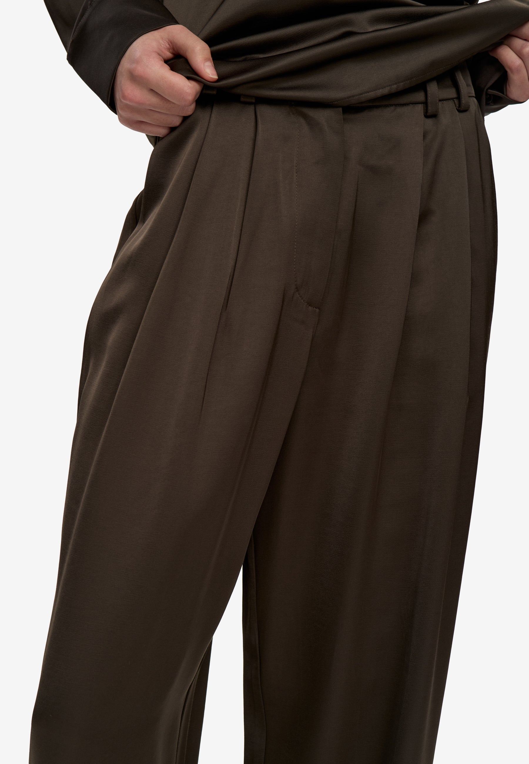 minimum female Lunay pants 4482 Casual Pants 0812 Turkish Coffee