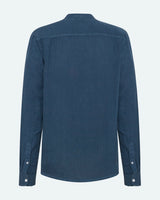 minimum male Mando long sleeved linen shirt 4115 Long Sleeved Shirt 2340 Blue Ashes