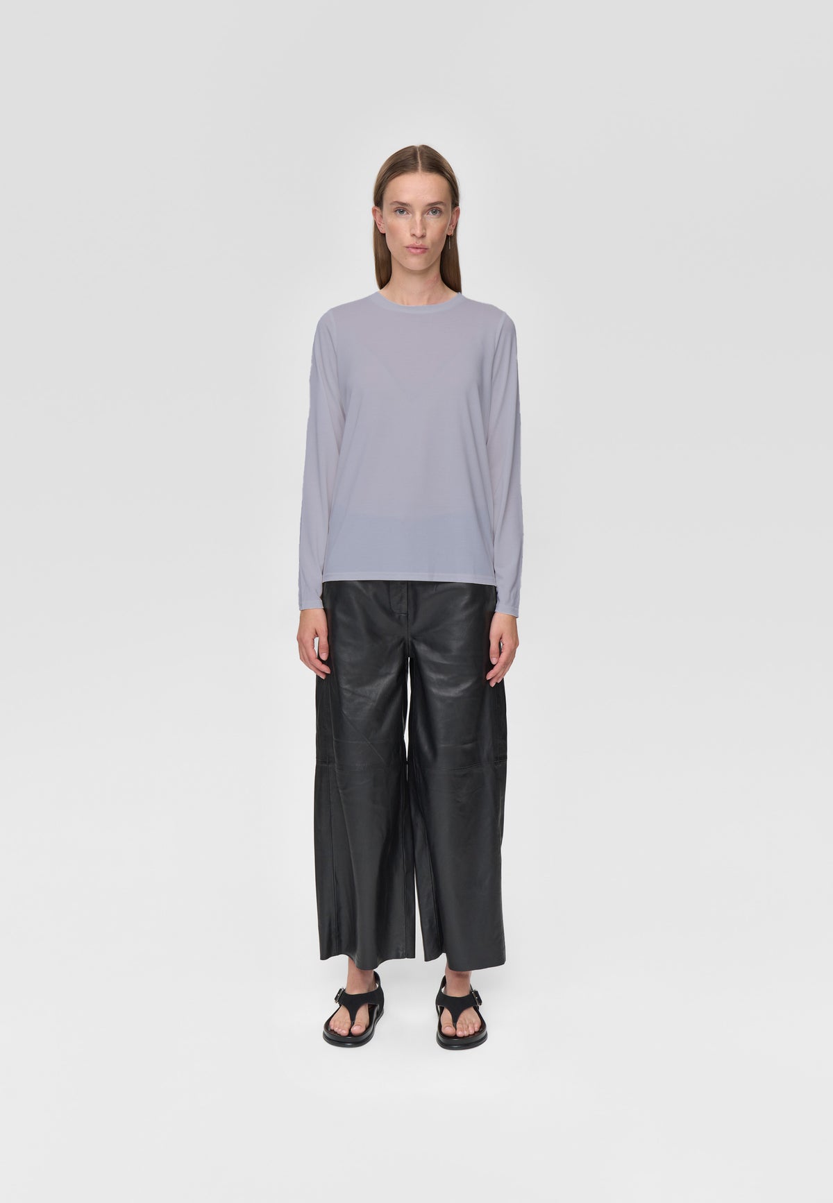 minimum female Margot Tee 0281 Long Sleeved T-shirt 3904 Evening Haze