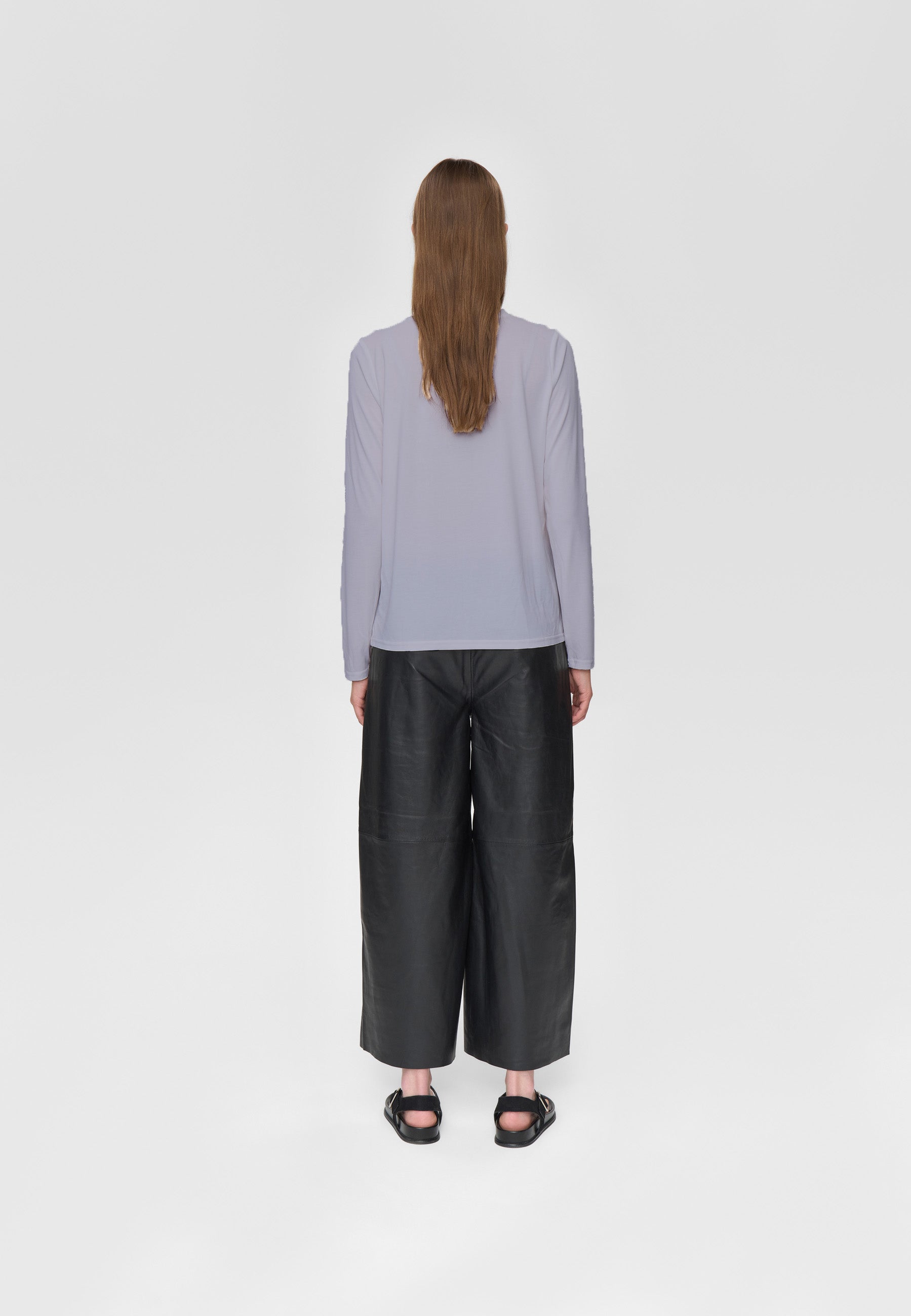 minimum female Margot Tee 0281 Long Sleeved T-shirt 3904 Evening Haze