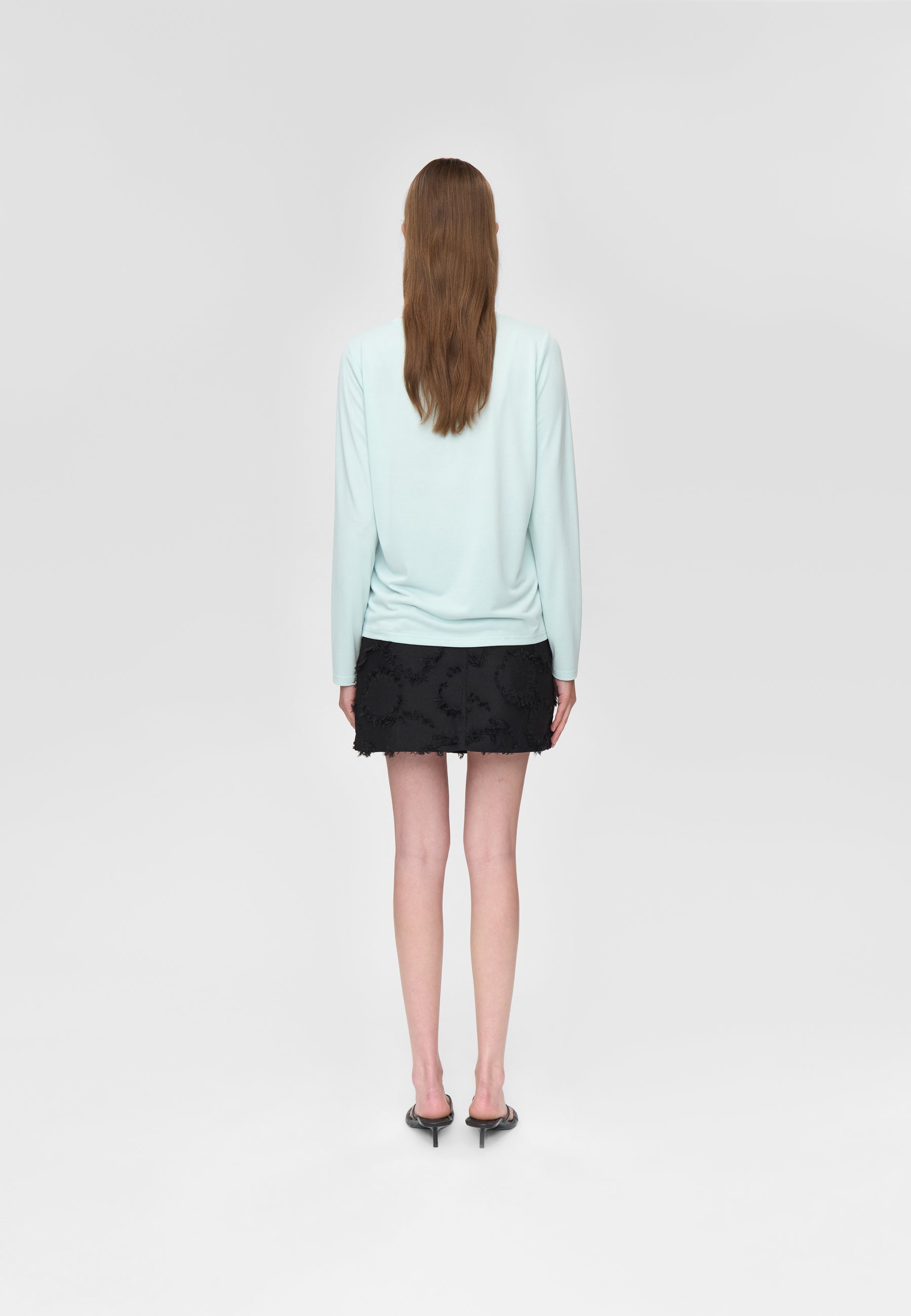 minimum female Margot Tee 0281 Long Sleeved T-shirt 5204 Morning Mist