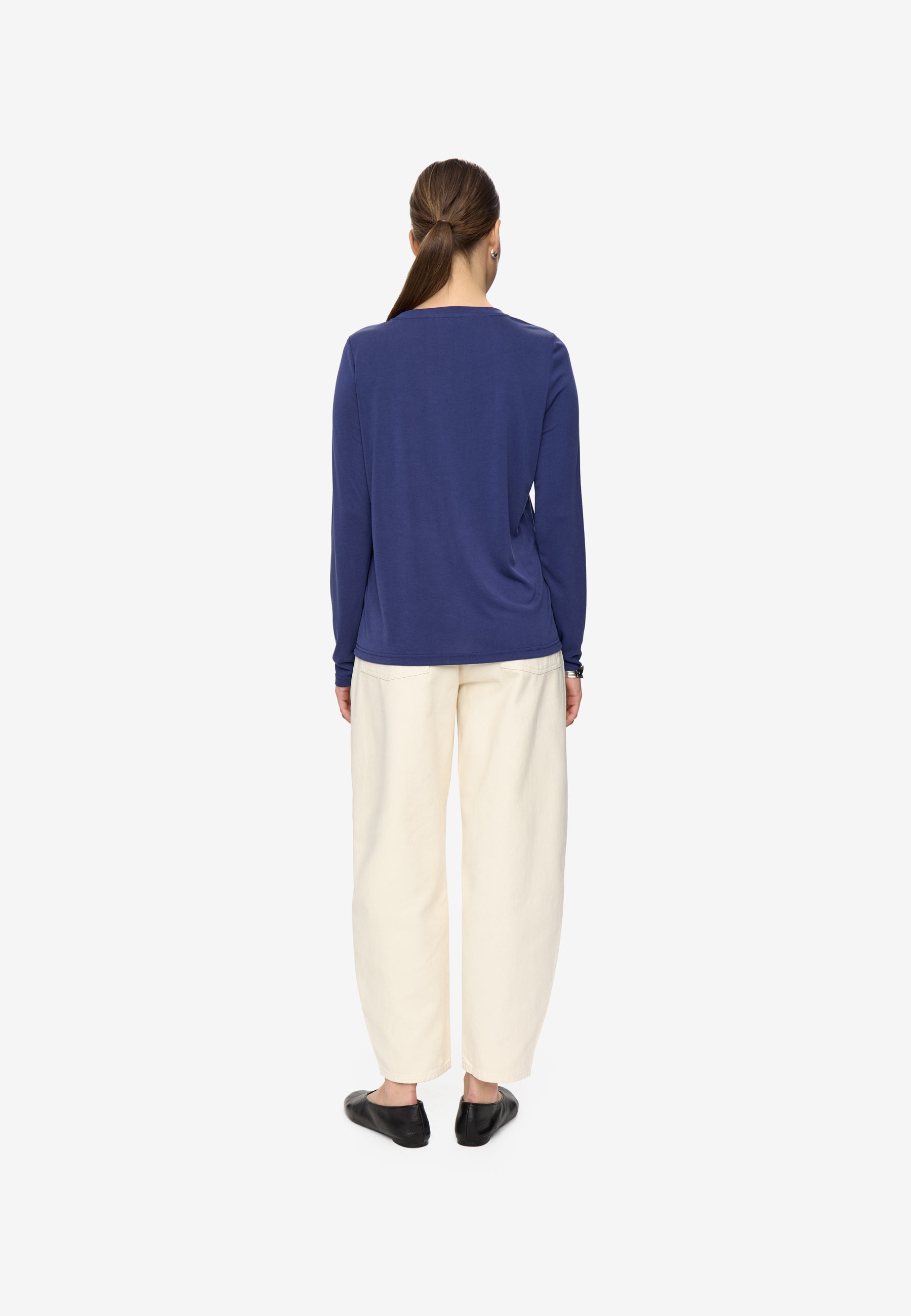 minimum female Margot Tee 0281 Long Sleeved T-shirt 6991 blueprint