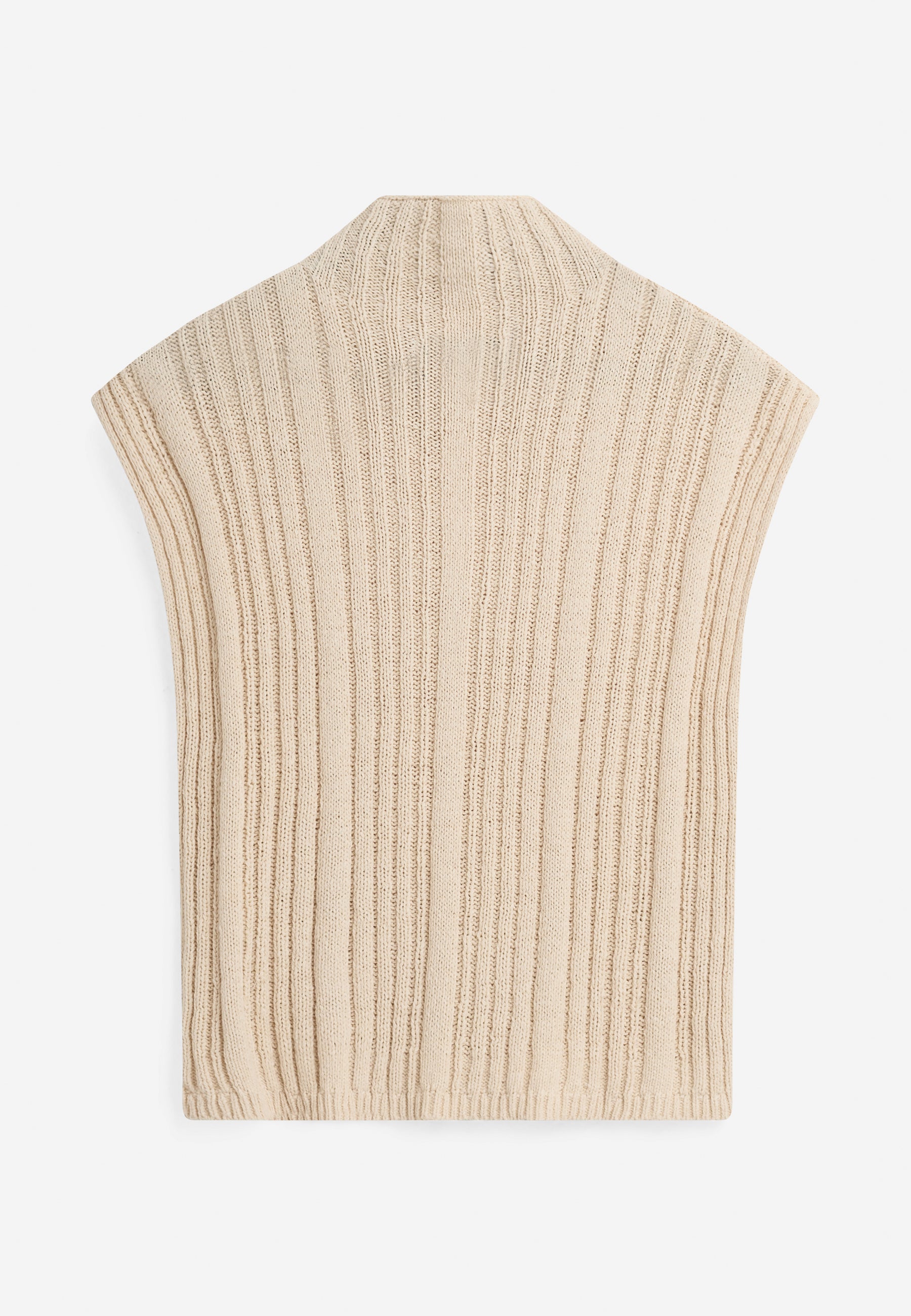 Mariana half zip vest 4548 Waistcoat - 0608 Coco Milk