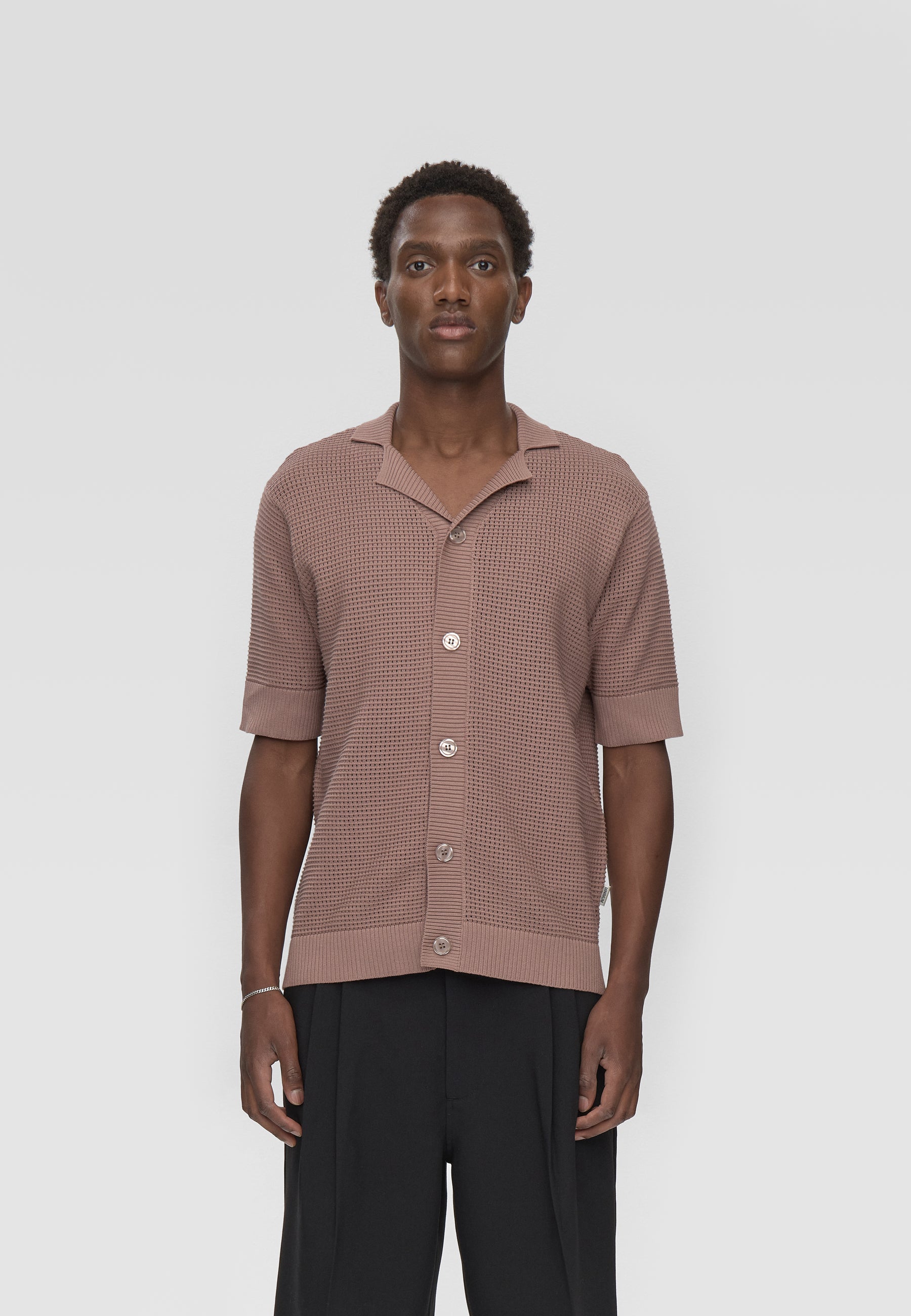 minimum male Mason crochet polo shirt 4177 Polo 1510 Antler