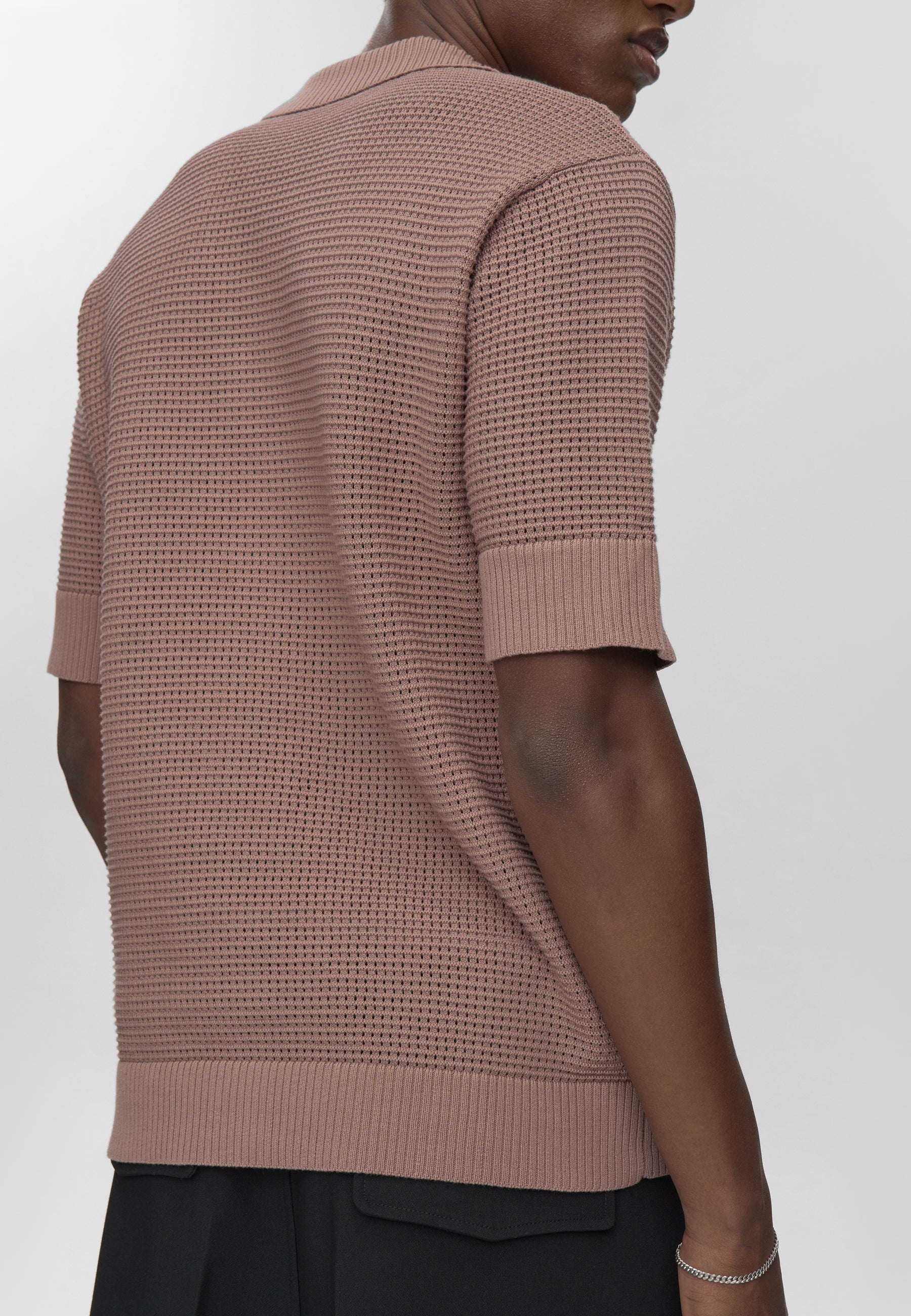 minimum male Mason crochet polo shirt 4177 Polo 1510 Antler