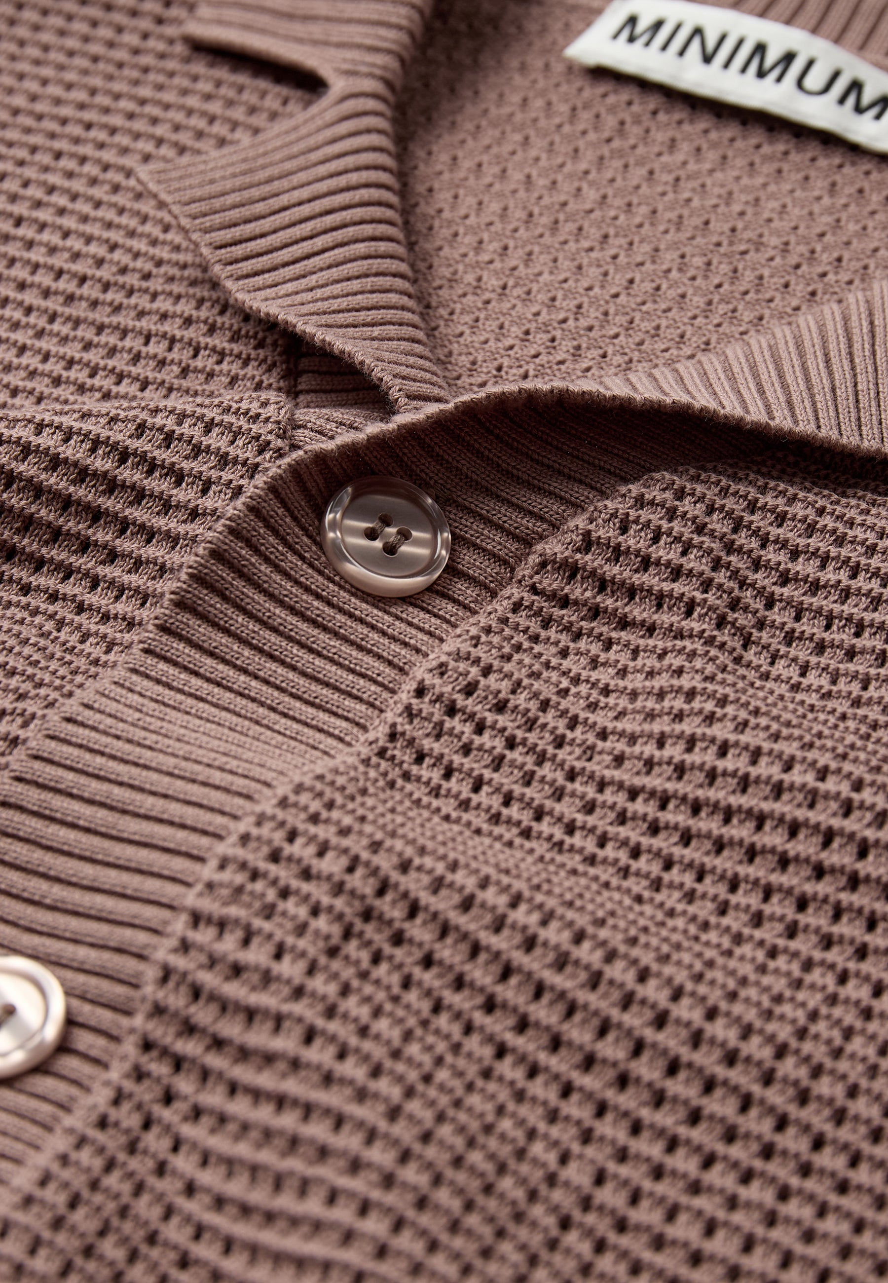 minimum male Mason crochet polo shirt 4177 Polo 1510 Antler