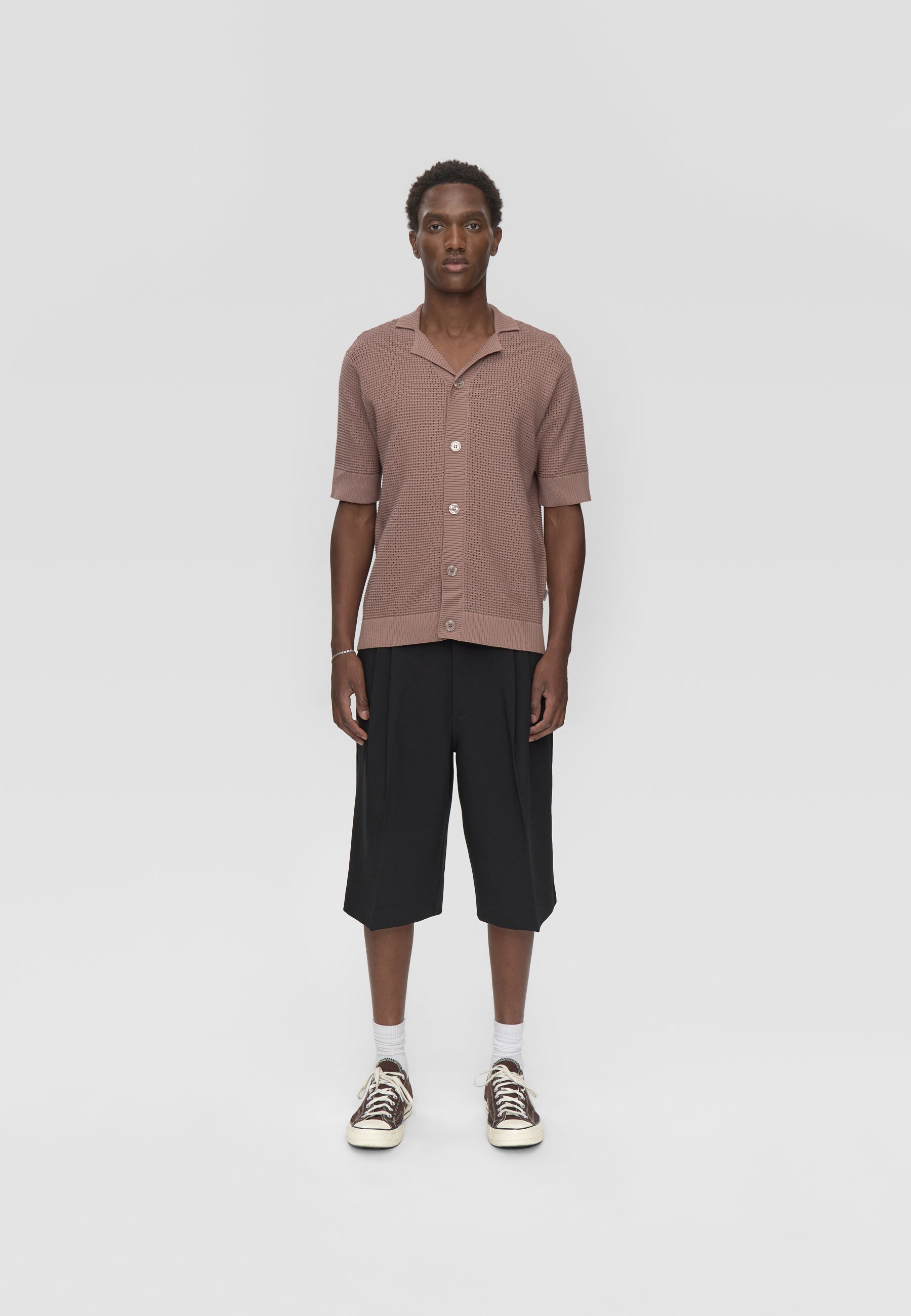 minimum male Mason crochet polo shirt 4177 Polo 1510 Antler