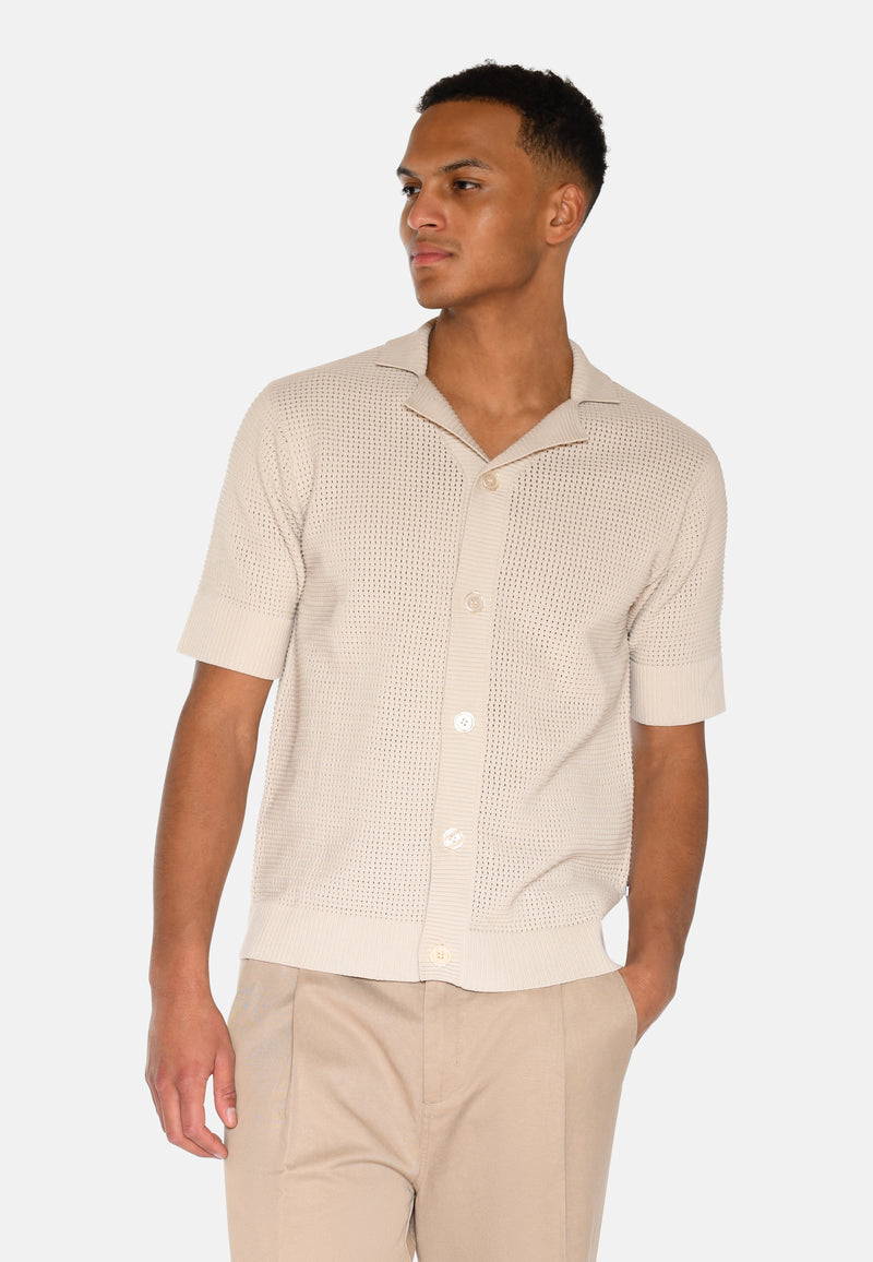 minimum male Mason crochet polo shirt 4177 Polo 5304 Rainy Day