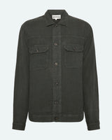 minimum male Micah linen overshirt 4115 Overshirt 0506 Black Ink