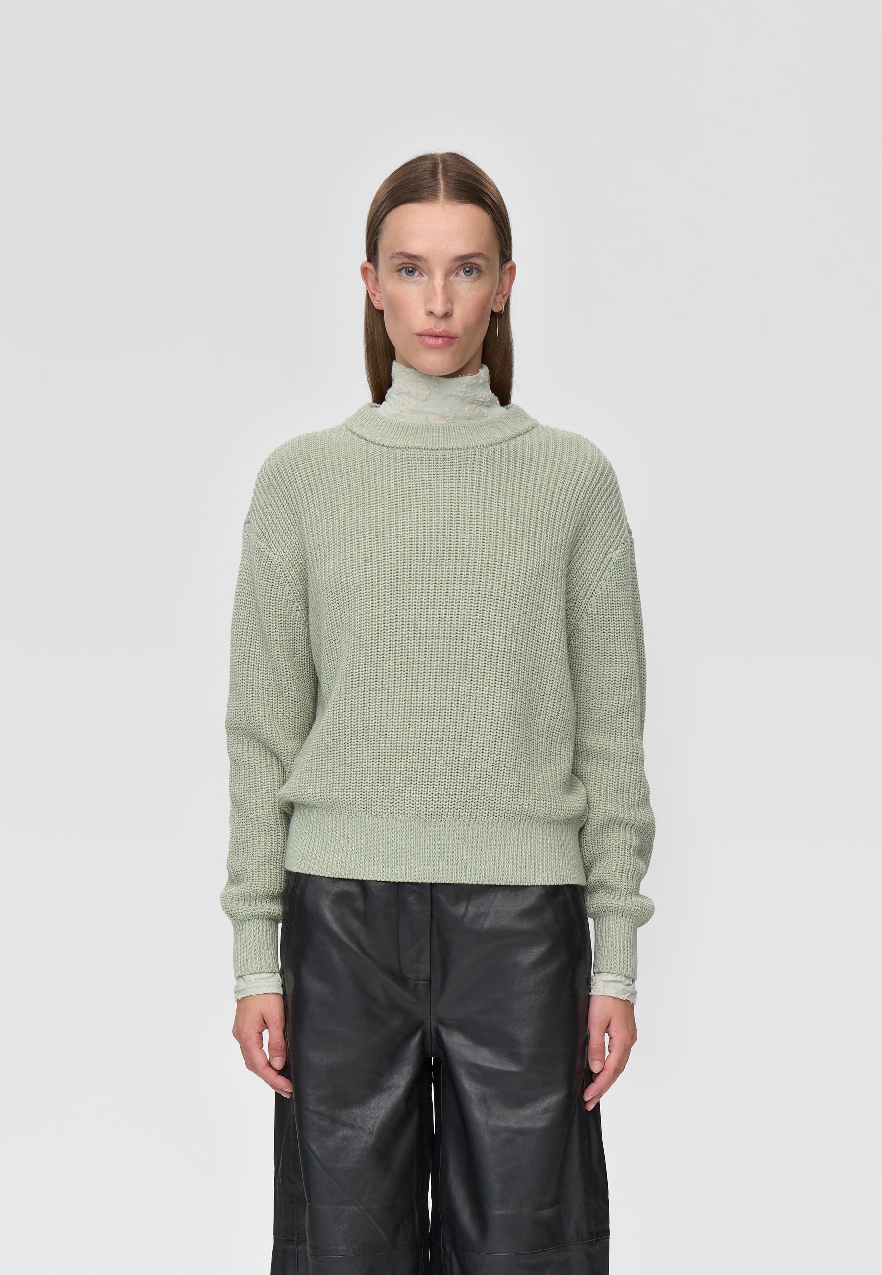 minimum female Mikala jumper G006 GOTS Jumper 0110 Desert Sage