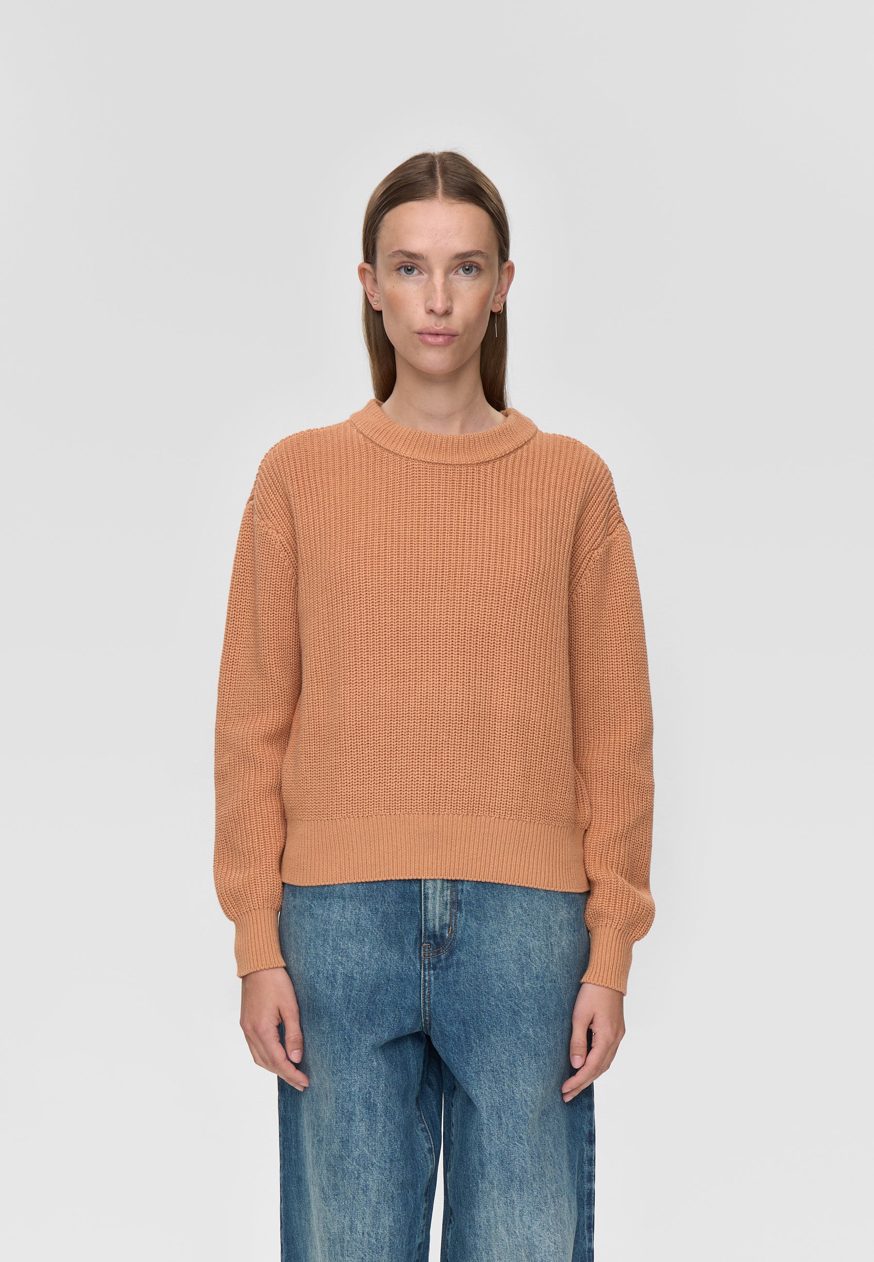 minimum female Mikala jumper G006 GOTS Jumper 1235 Sandstorm