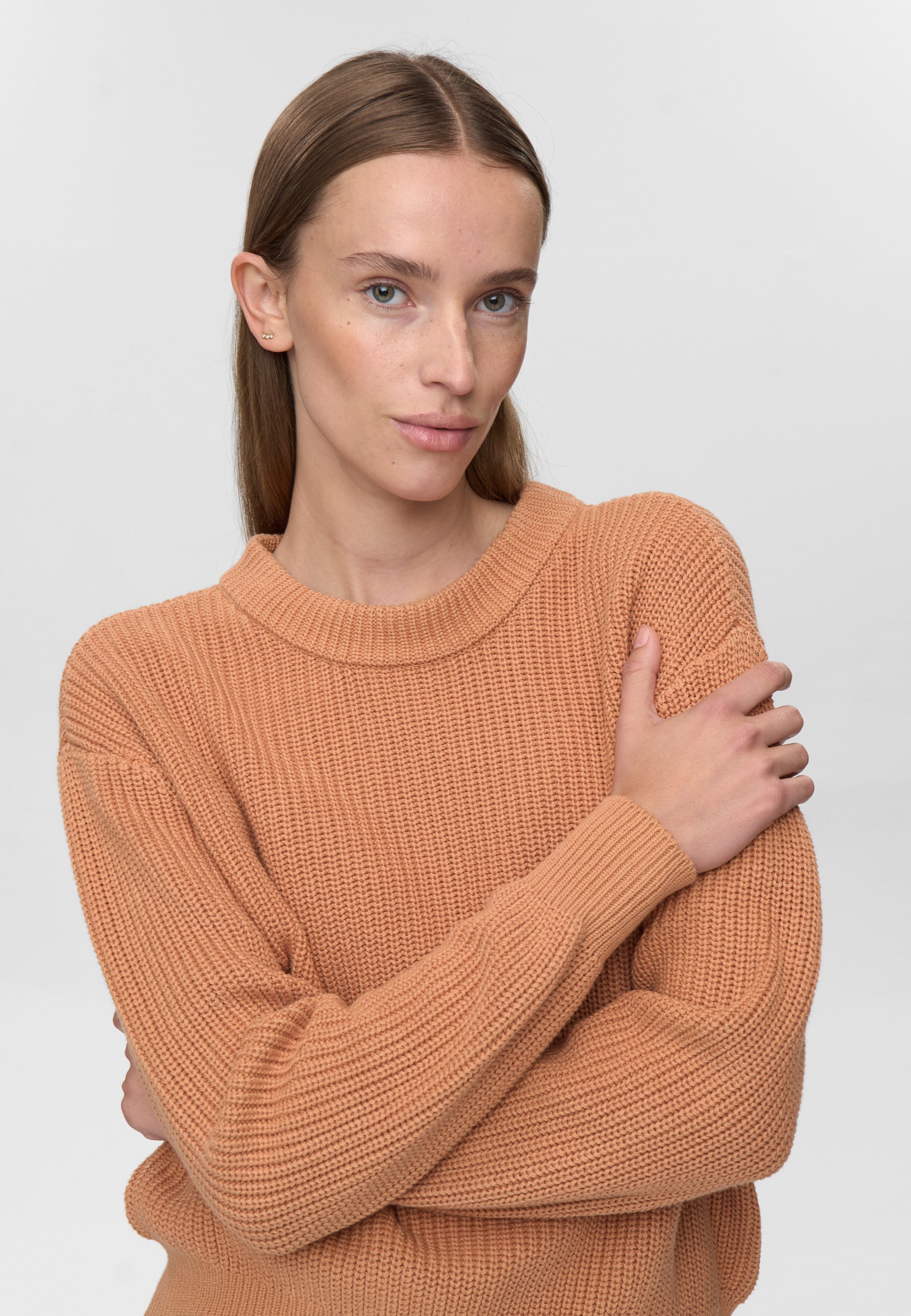 minimum female Mikala jumper G006 GOTS Jumper 1235 Sandstorm