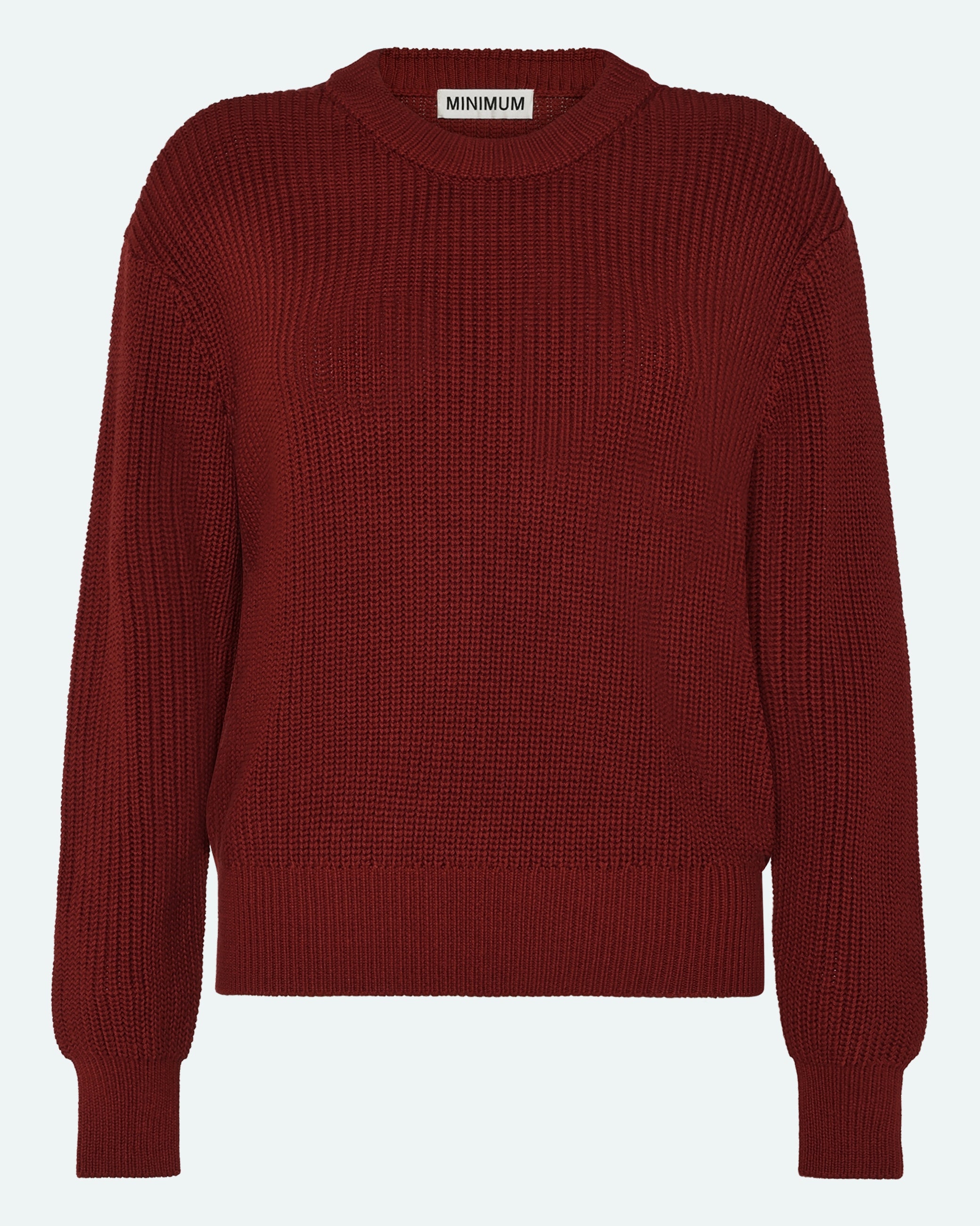 minimum female Mikala jumper G006 GOTS Jumper 1534 Merlot