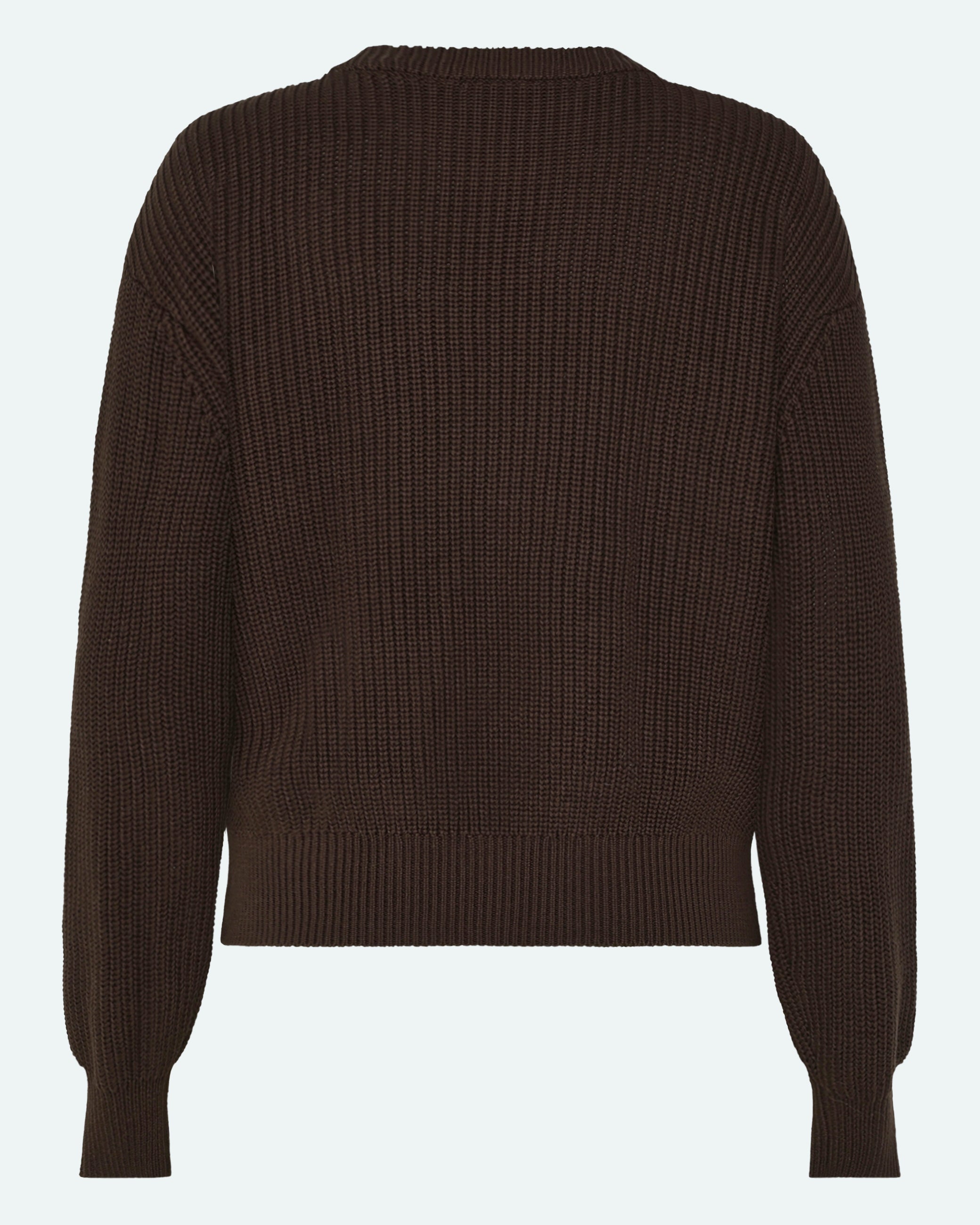 minimum female Mikala jumper G006 GOTS Jumper 1914 Seal Brown