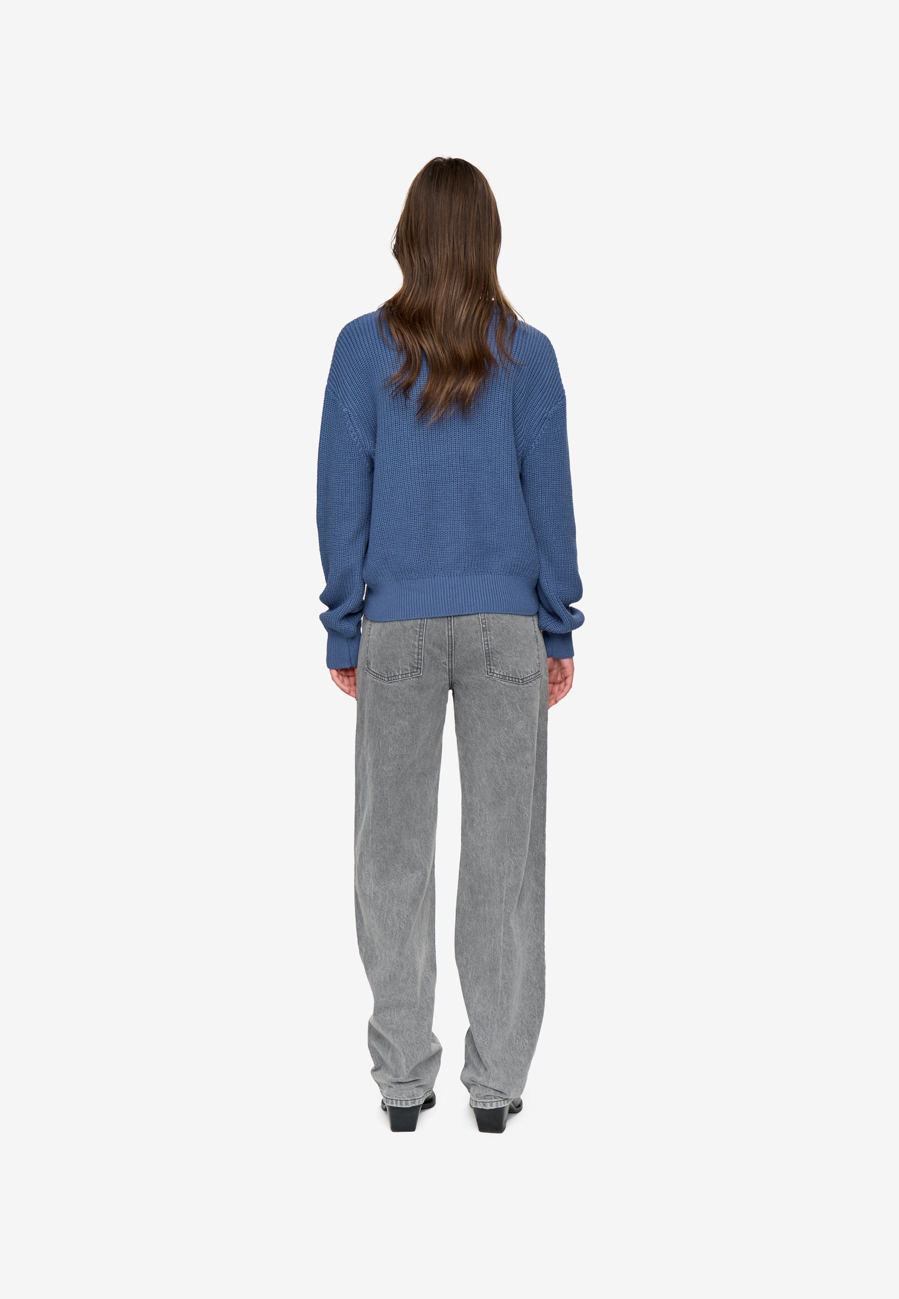 minimum female Mikala jumper G006 GOTS Jumper 3929 Blue Horizon