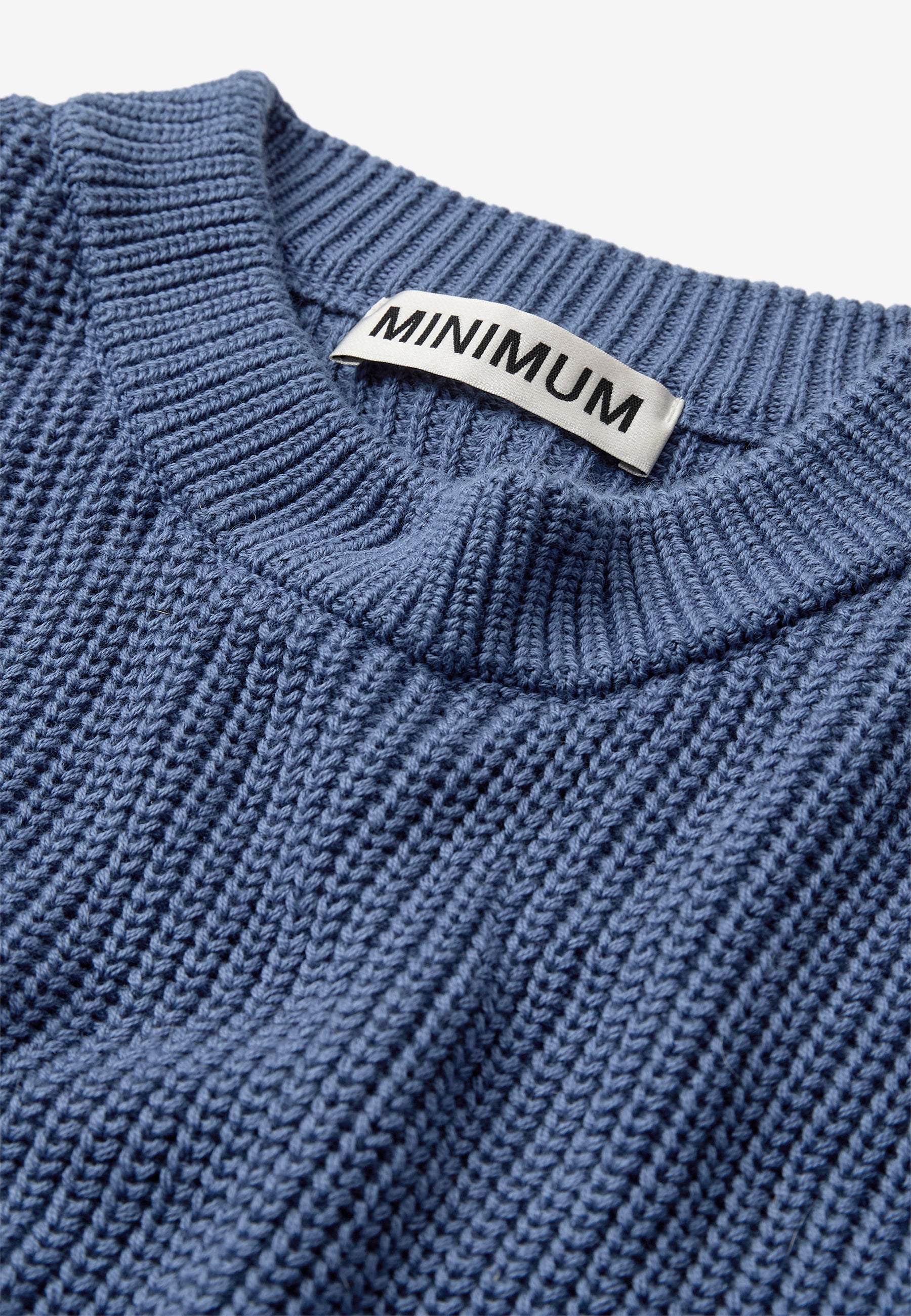 minimum female Mikala jumper G006 GOTS Jumper 3929 Blue Horizon