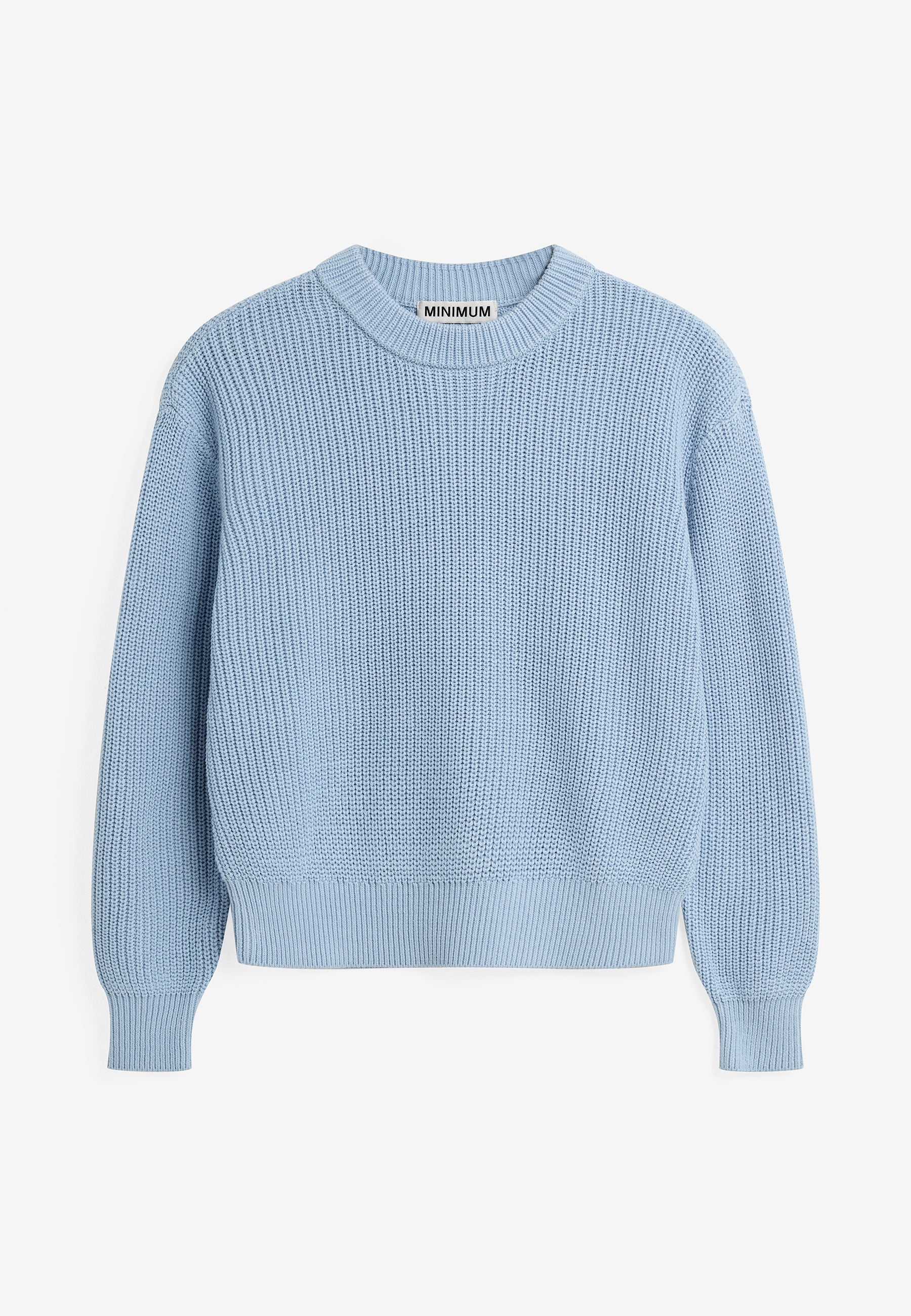 minimum female Mikala jumper G006 GOTS Jumper 4115 Cashmere Blue
