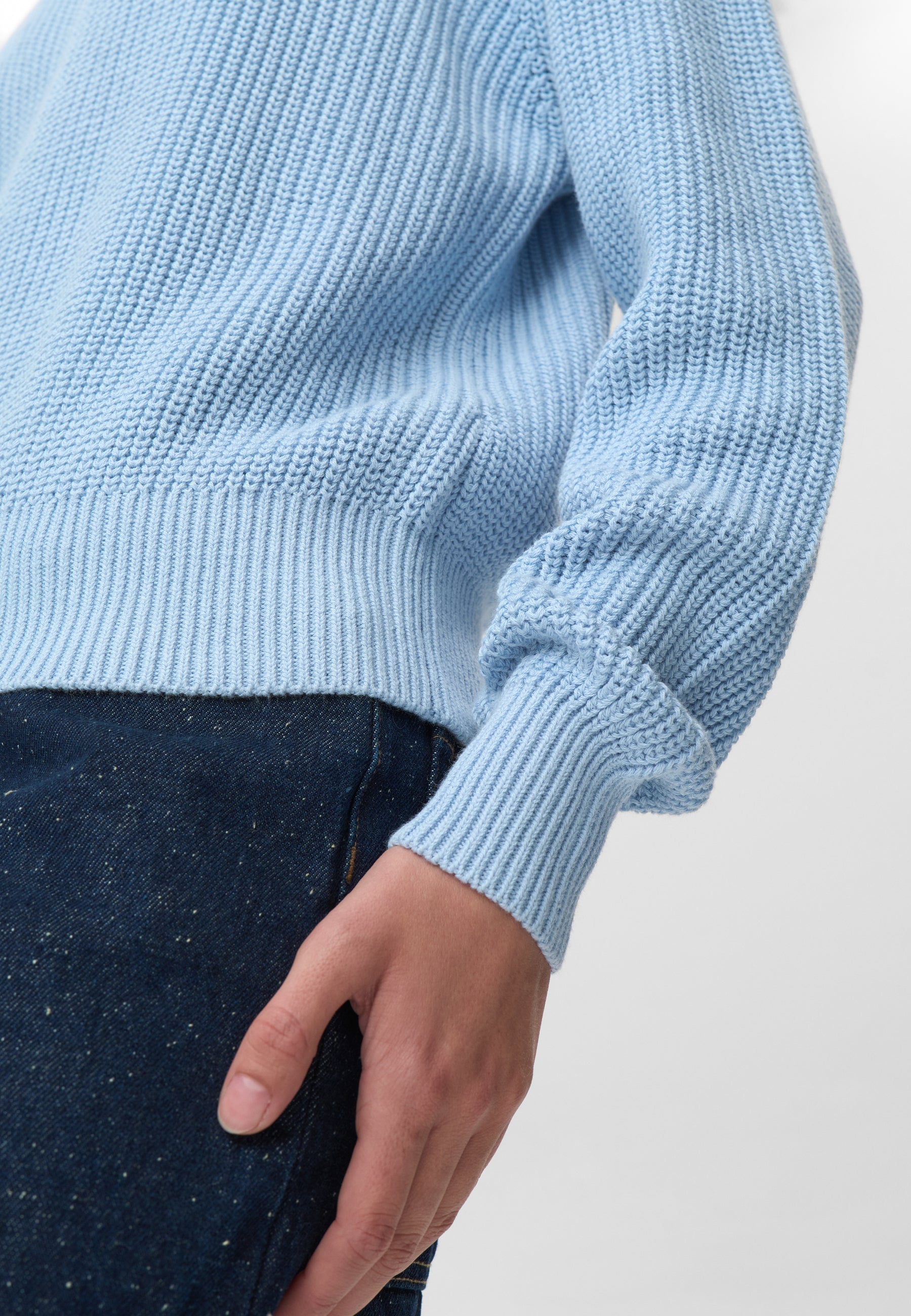 minimum female Mikala jumper G006 GOTS Jumper 4115 Cashmere Blue