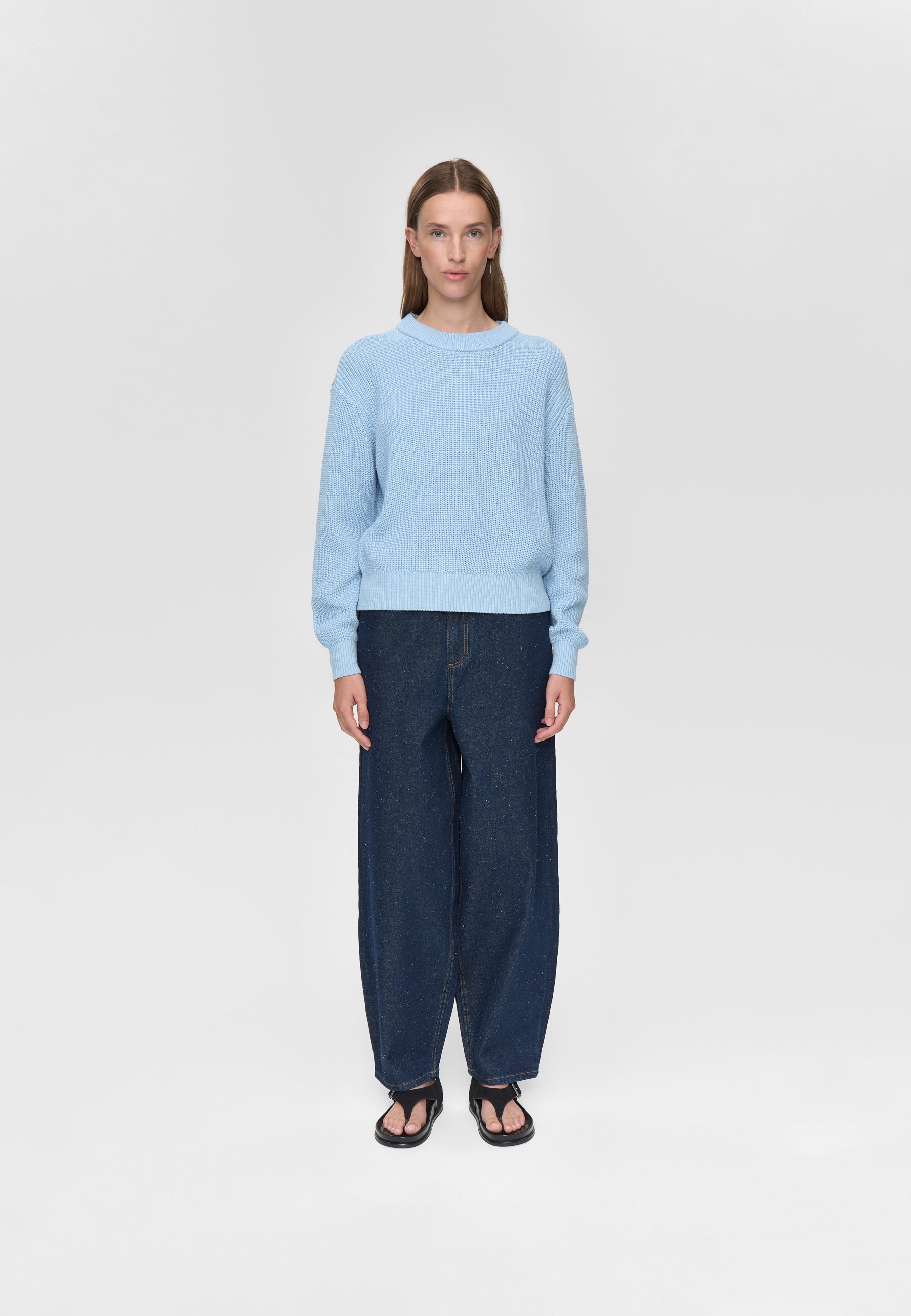 minimum female Mikala jumper G006 GOTS Jumper 4115 Cashmere Blue