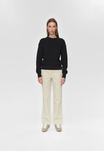Mikala jumper G006 GOTS Jumper - 999 Black