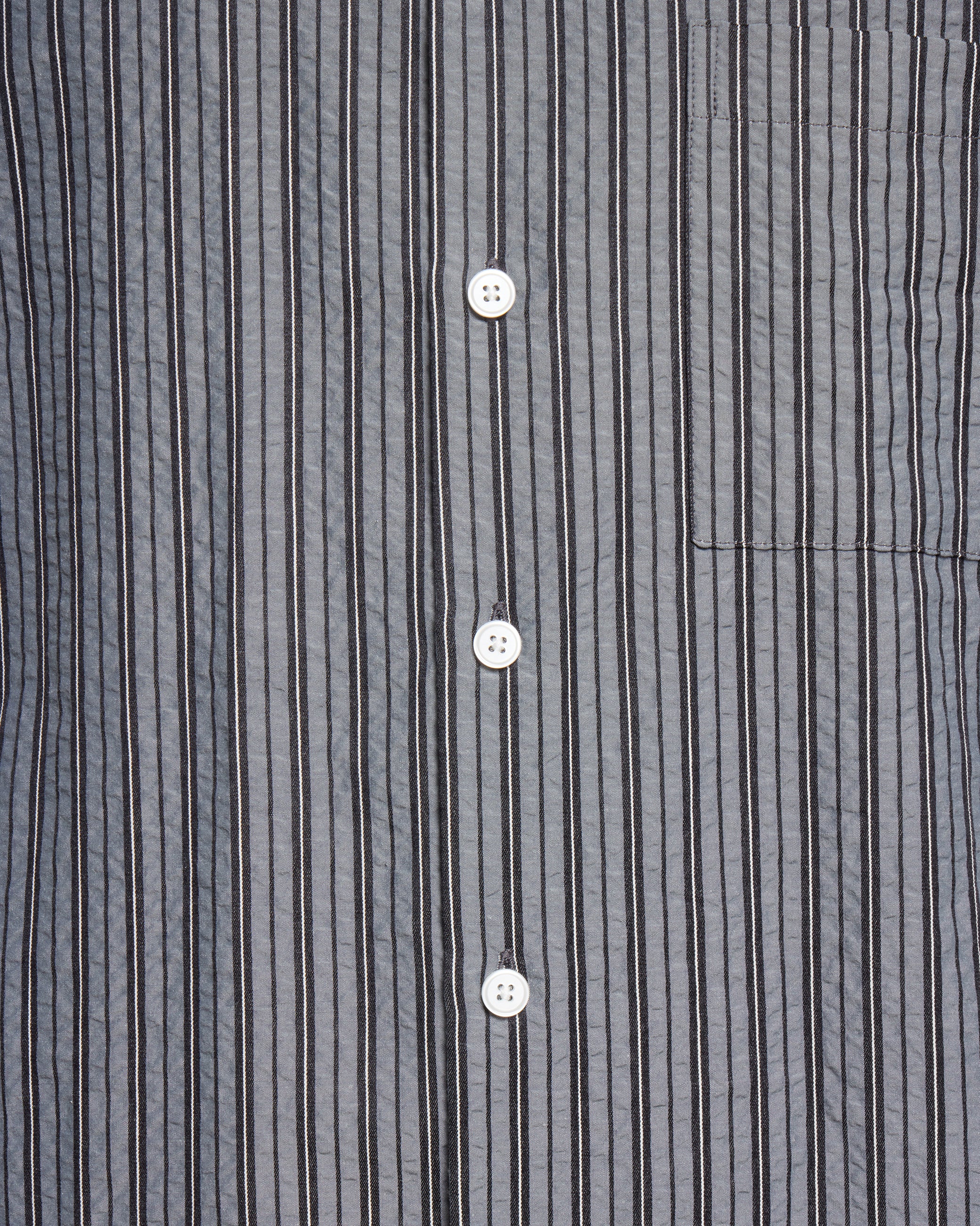 minimum male Nash short sleeved striped shirt 4242 Short Sleeved Shirt 999 Black