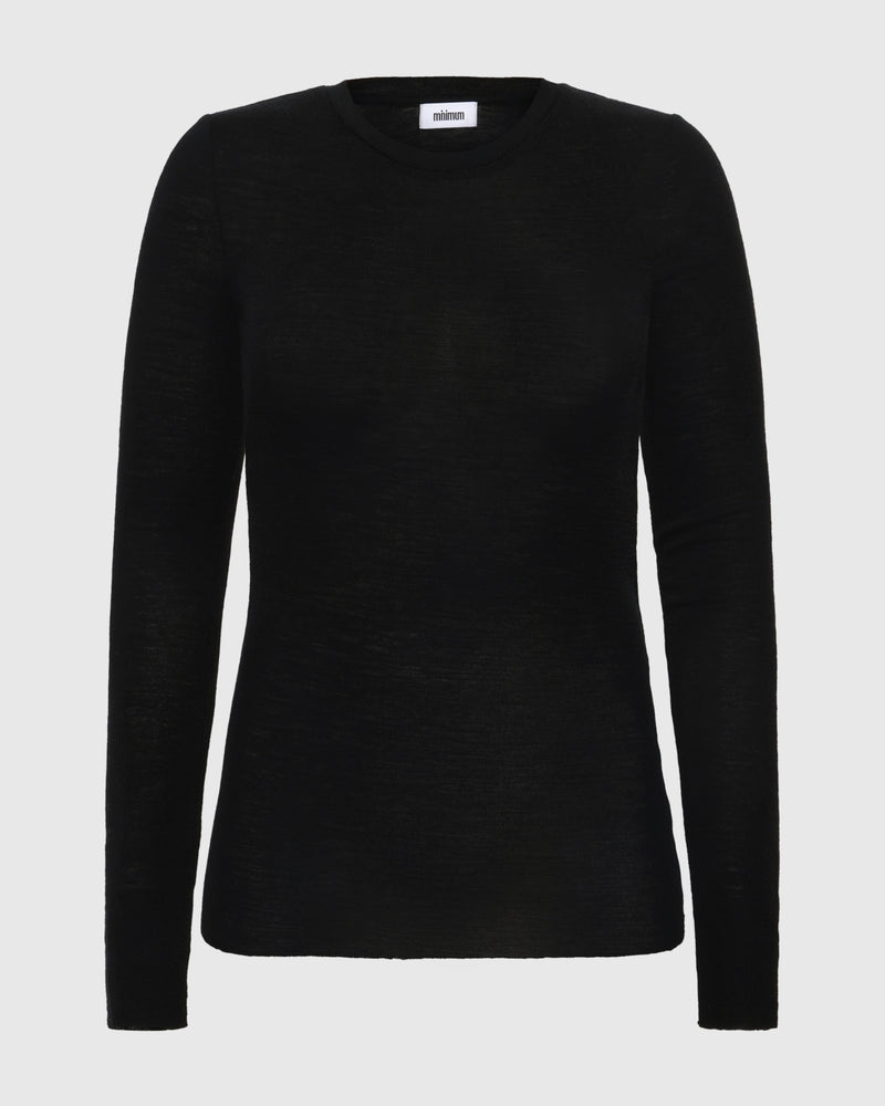 minimum female Natashas long sleeved t-shirt 3736 Jumper 999 Black