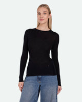 minimum female Natashas long sleeved t-shirt 3736 Jumper 999 Black