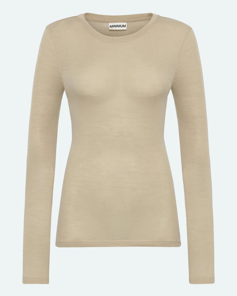 minimum female Natashas long sleeved t-shirt 3736 Jumper 0513 Eucalyptus