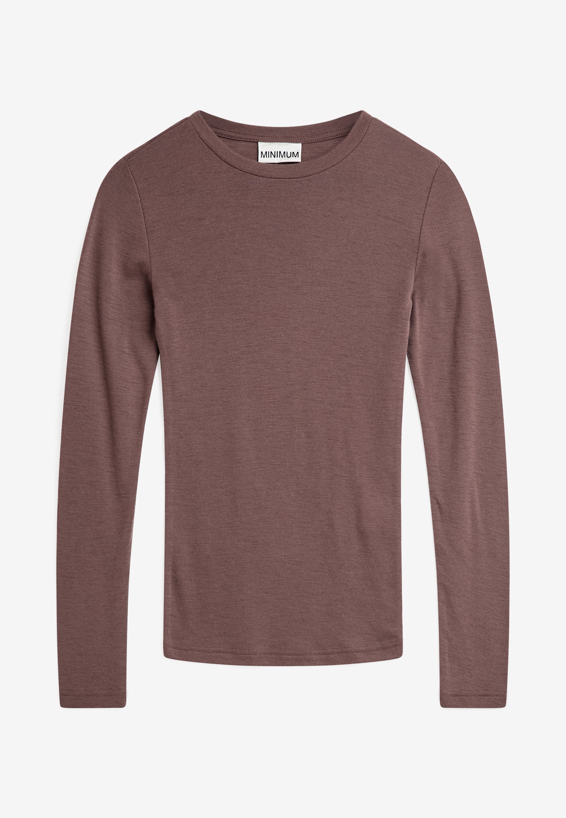 minimum female Natashas long sleeved t-shirt 3736 Jumper 1409 Peppercorn