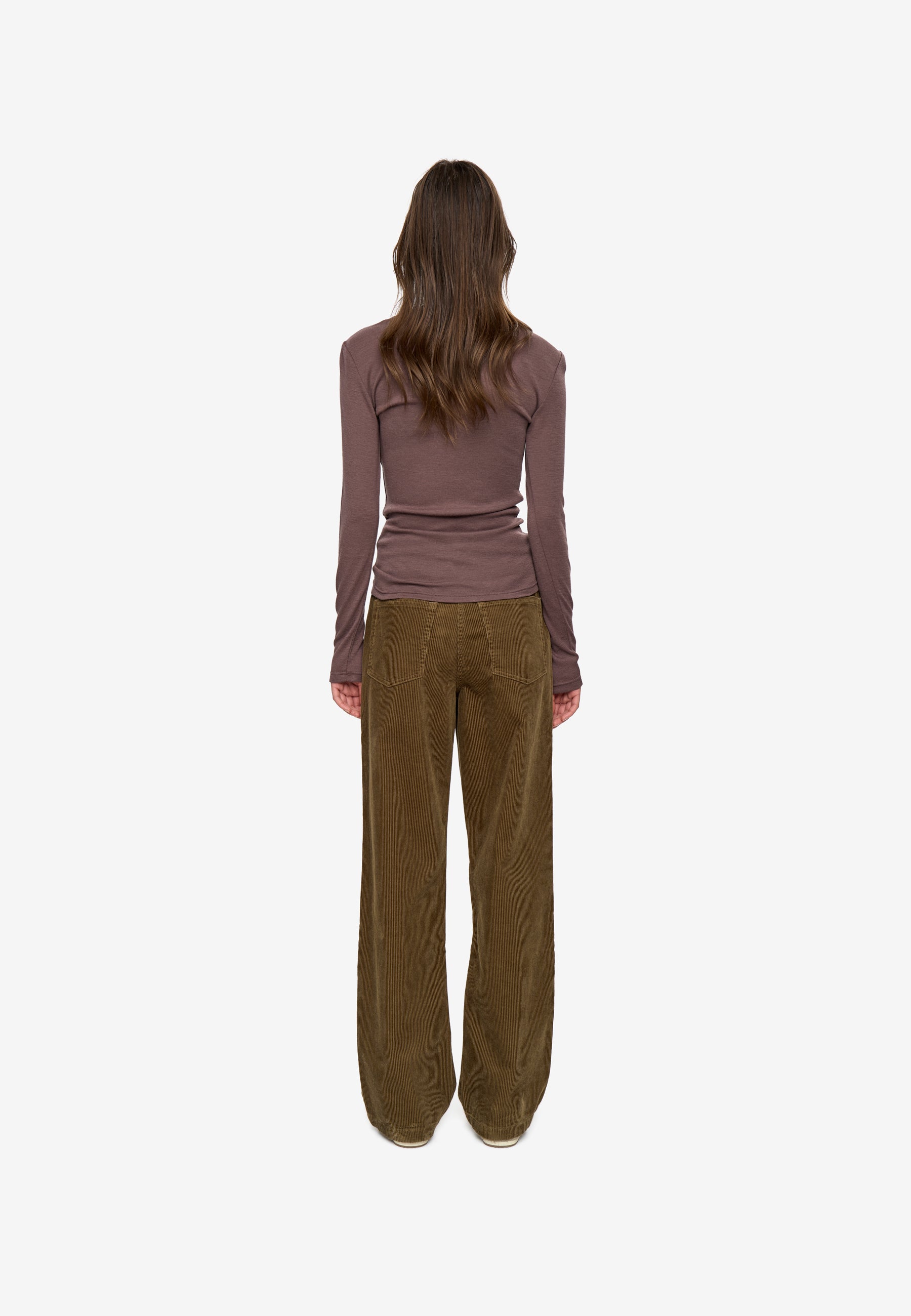 minimum female Natashas long sleeved t-shirt 3736 Jumper 1409 Peppercorn