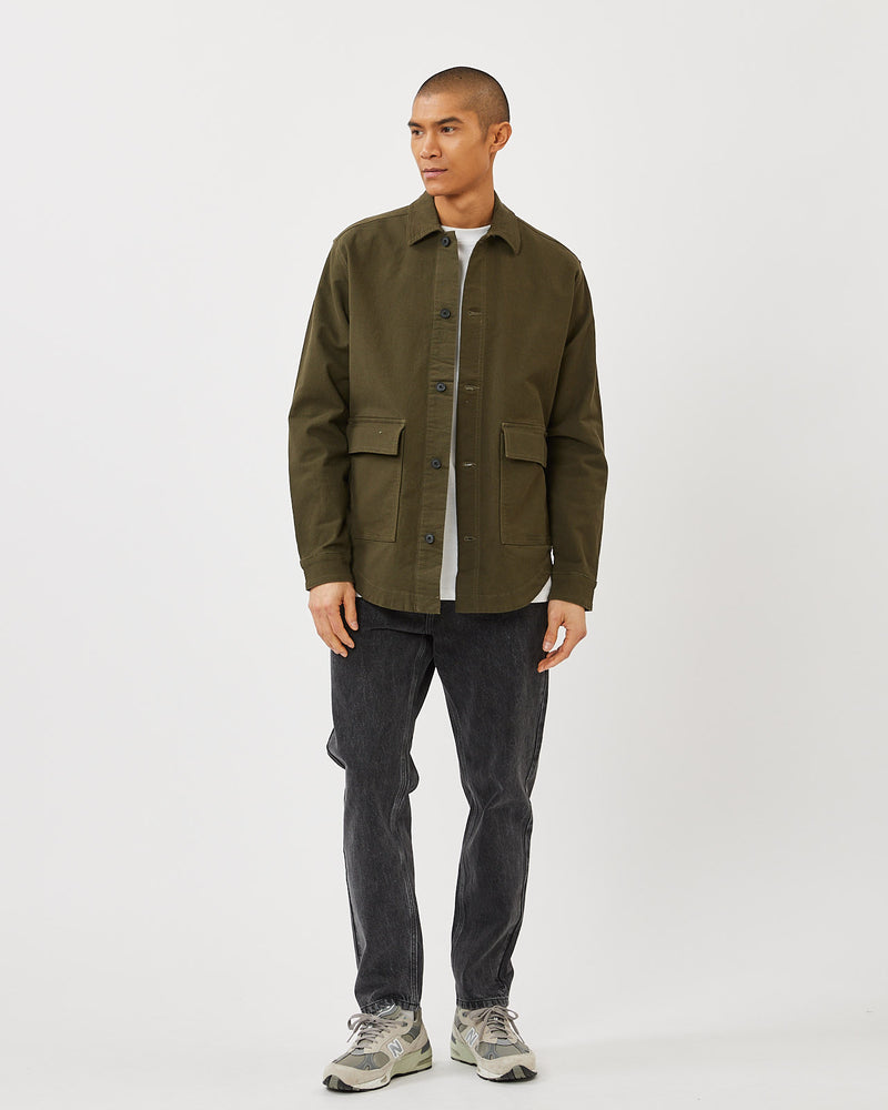 minimum male Nicos 9943 Overshirt Overshirt 0414 Forest Night