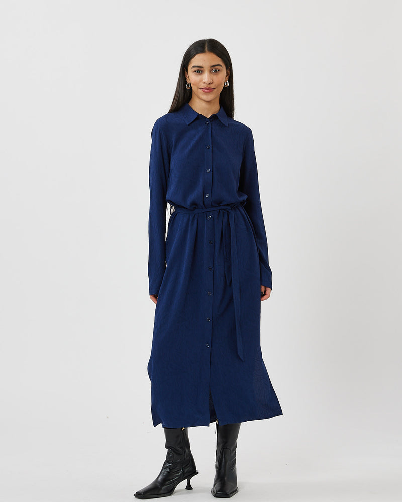 minimum female Norra 2883 Midi Dress 3933 Medieval Blue